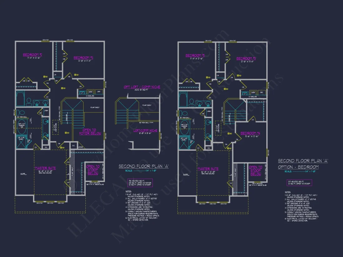 Craftsman house Plan with Detailed Blueprint and CAD Designs