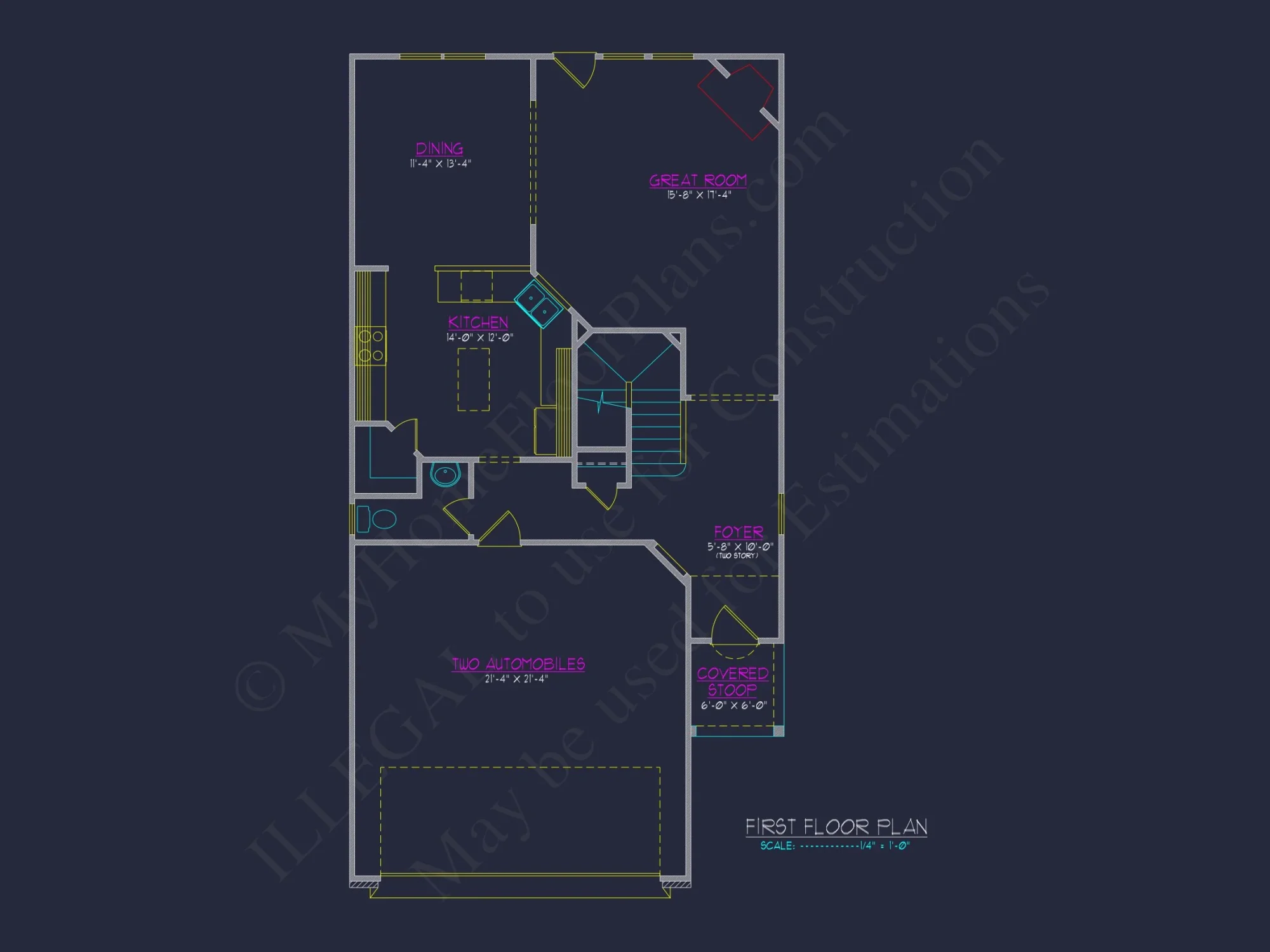 Craftsman house Plan with Detailed Blueprint and CAD Designs