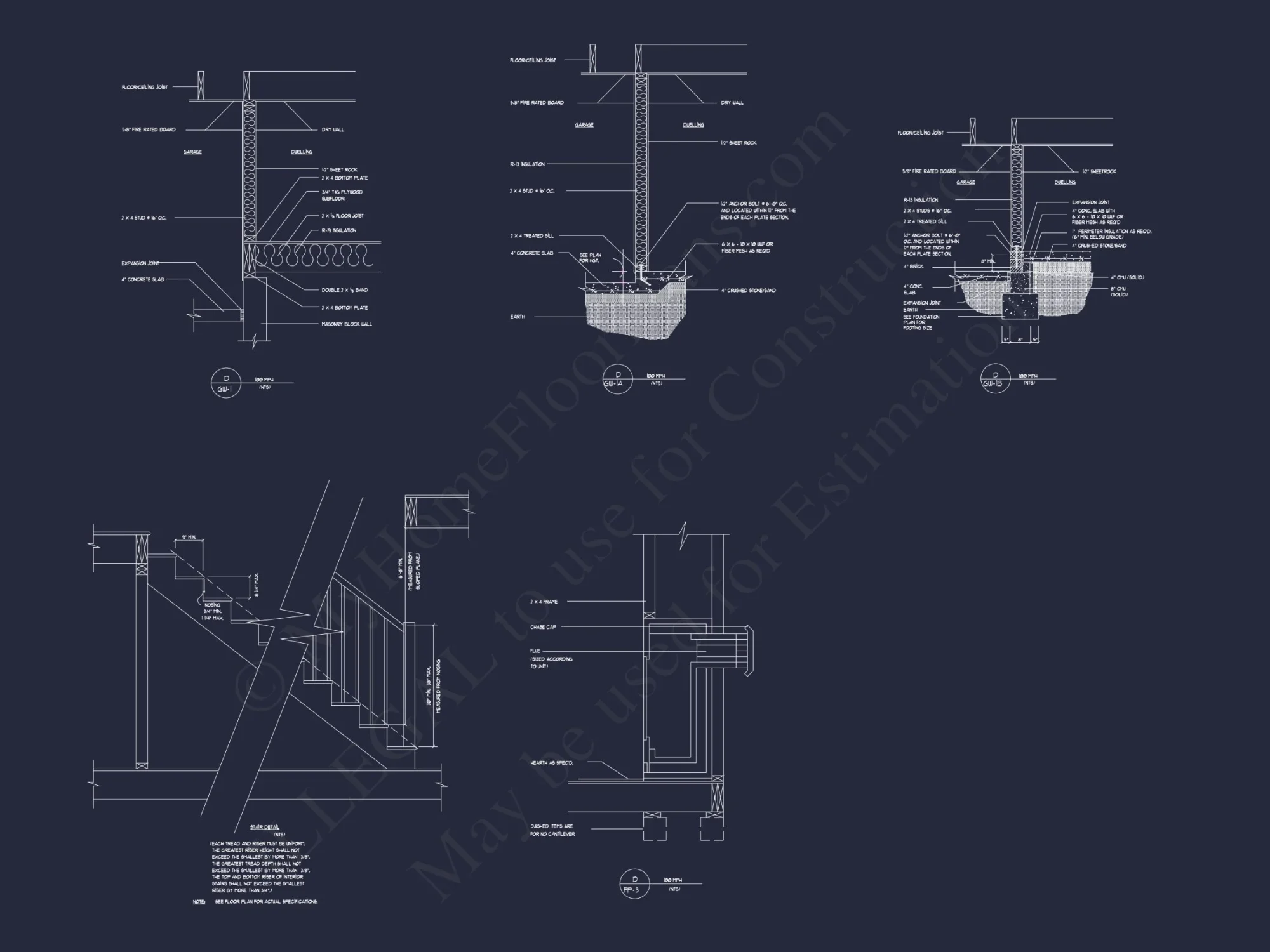Modern Traditional house Plan with 2-Story CAD Designs