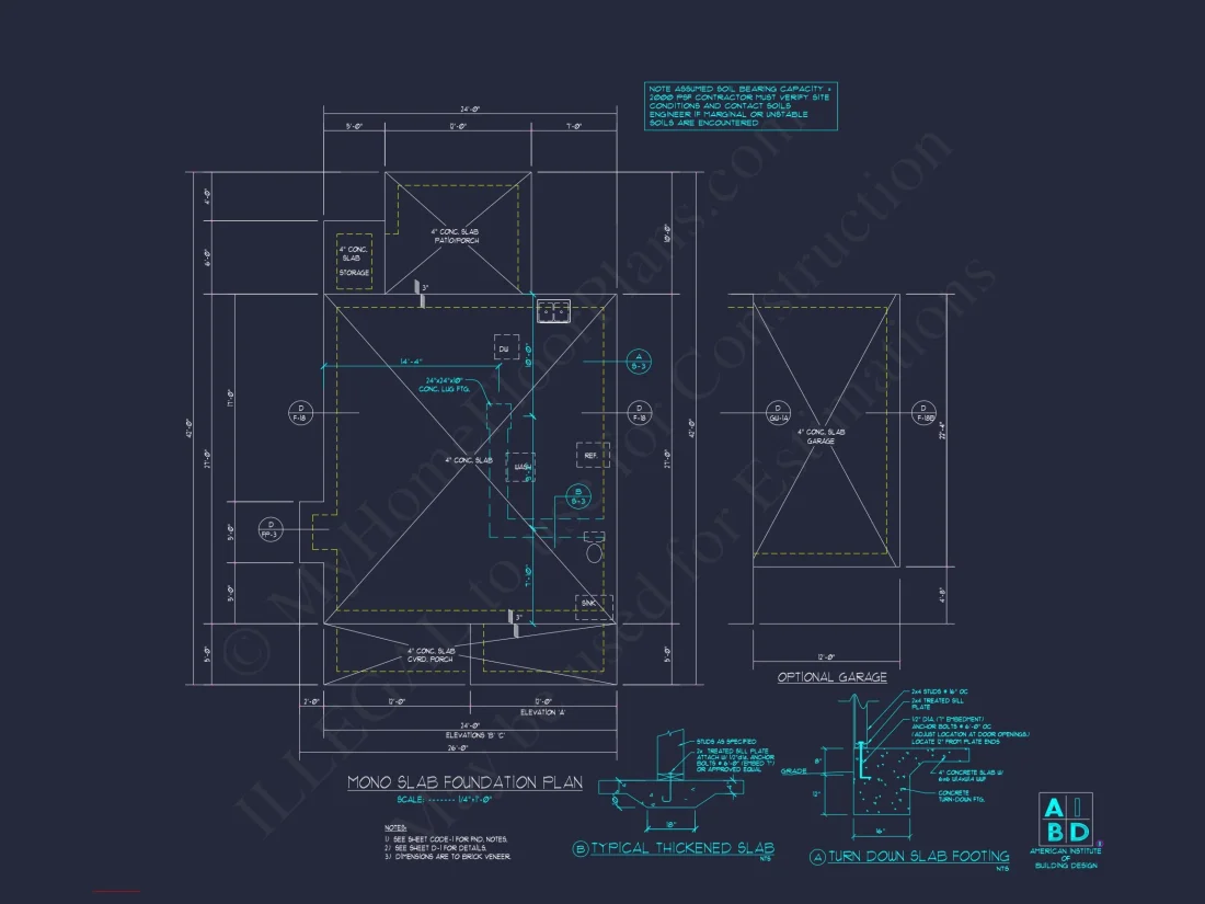 Modern Traditional house Plan with 2-Story CAD Designs