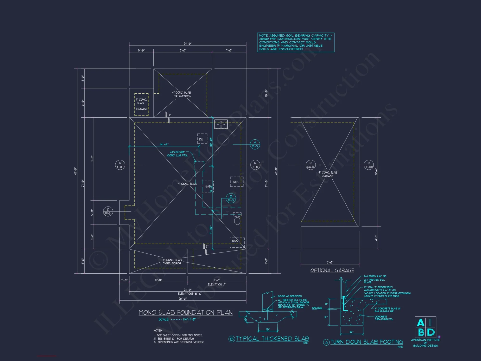 Modern Traditional house Plan with 2-Story CAD Designs
