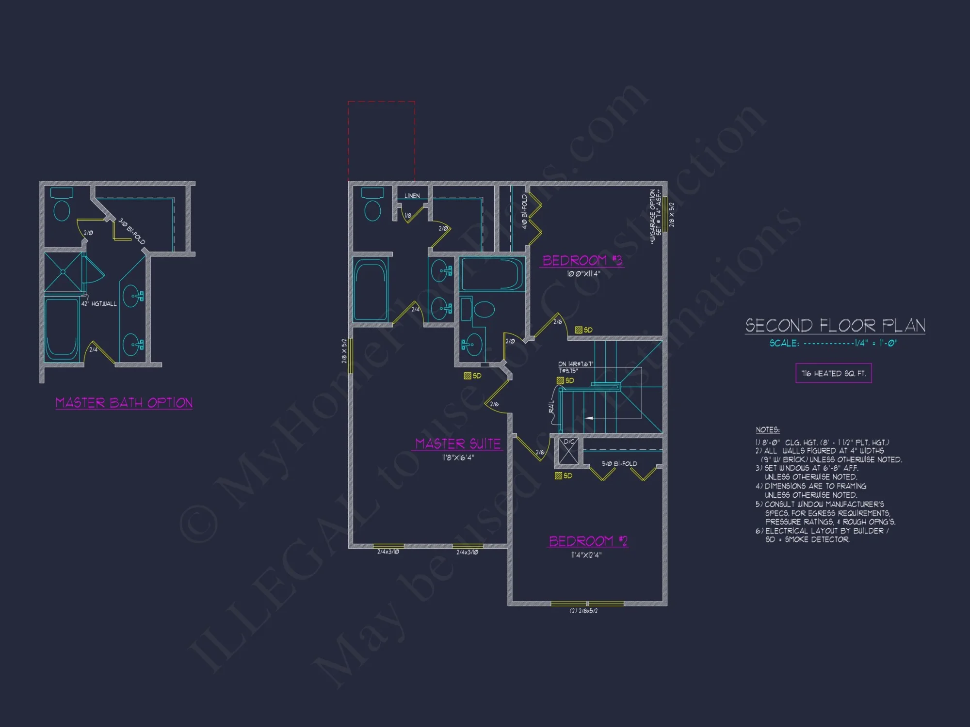 Modern Traditional house Plan with 2-Story CAD Designs