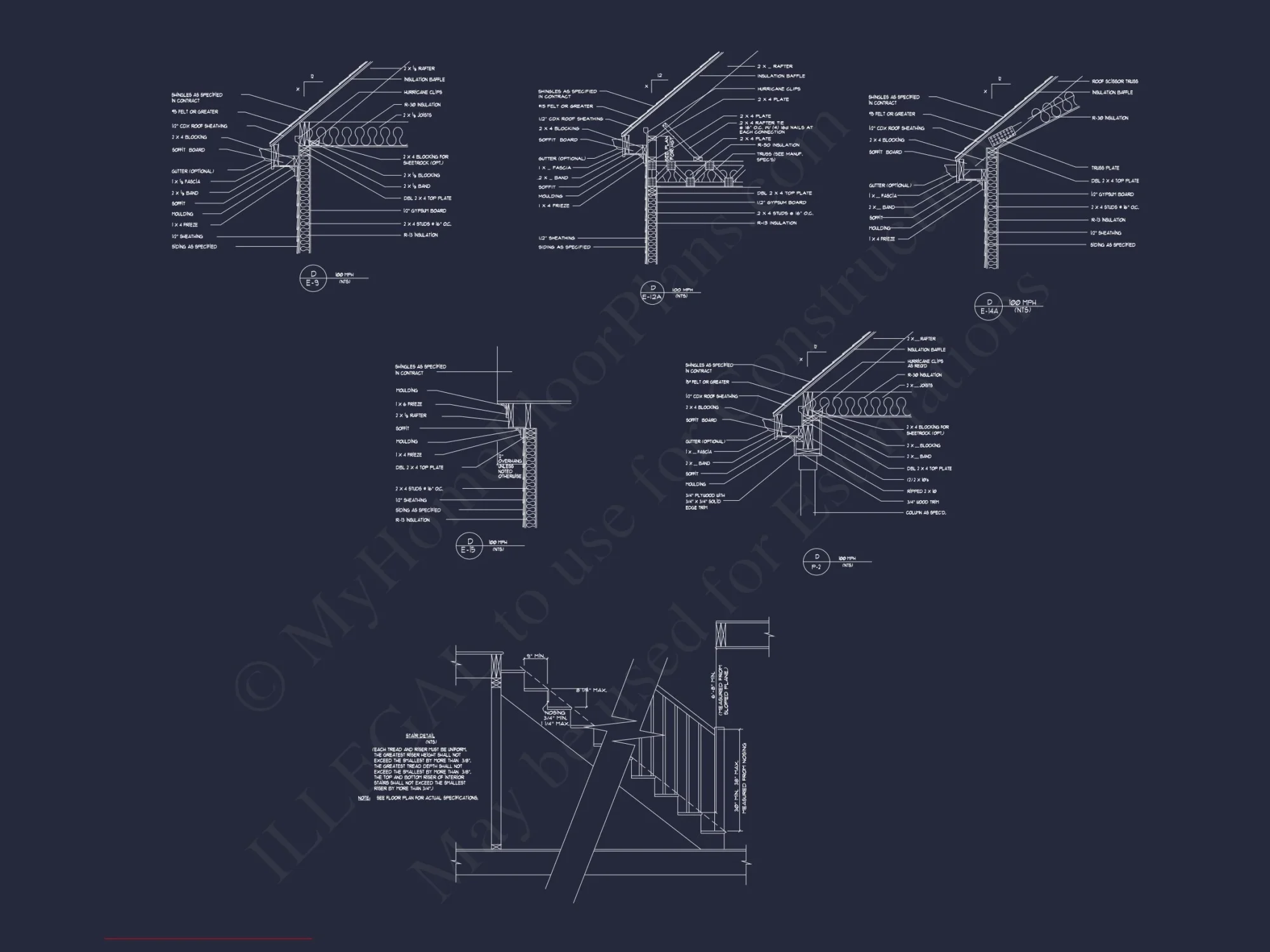 Modern 2-Story house Plan with CAD Designs and Blueprint