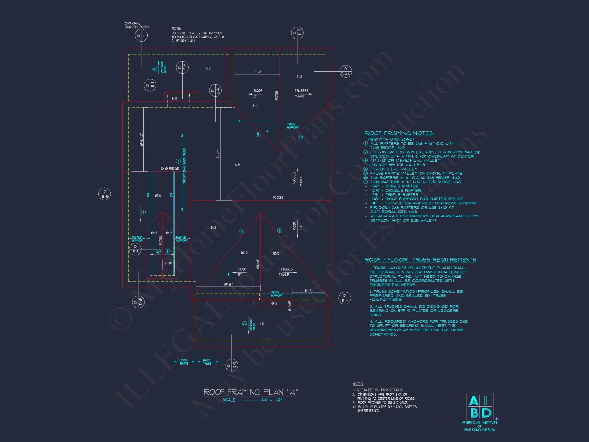 Modern 2-Story house Plan with CAD Designs and Blueprint