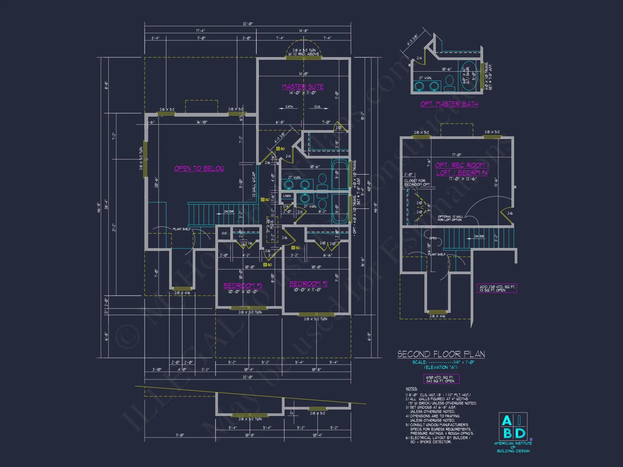 Modern 2-Story house Plan with CAD Designs and Blueprint