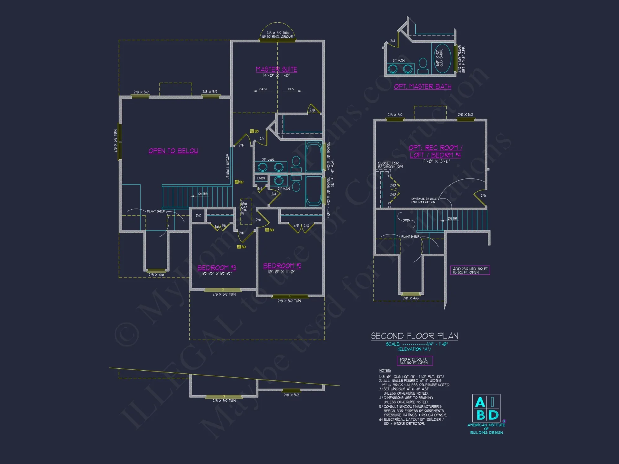 Modern 2-Story house Plan with CAD Designs and Blueprint