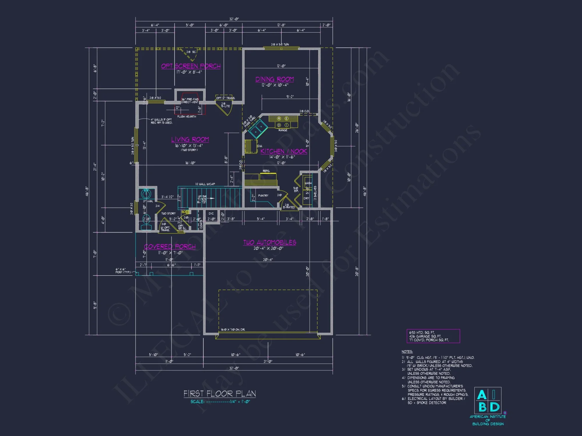 Modern 2-Story house Plan with CAD Designs and Blueprint
