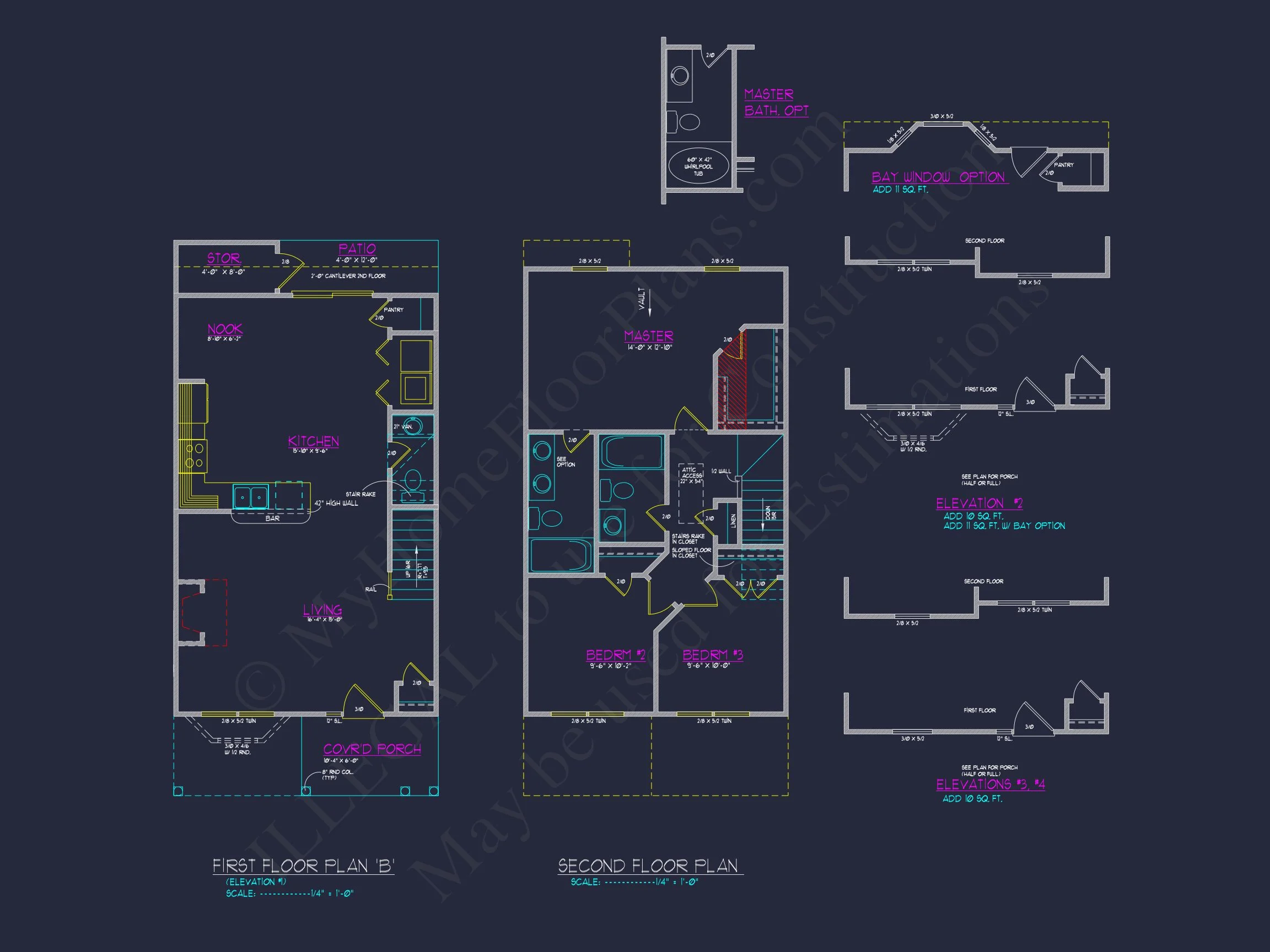Modern Craftsman house Plan with 2-Story Design and Open Floor Plan