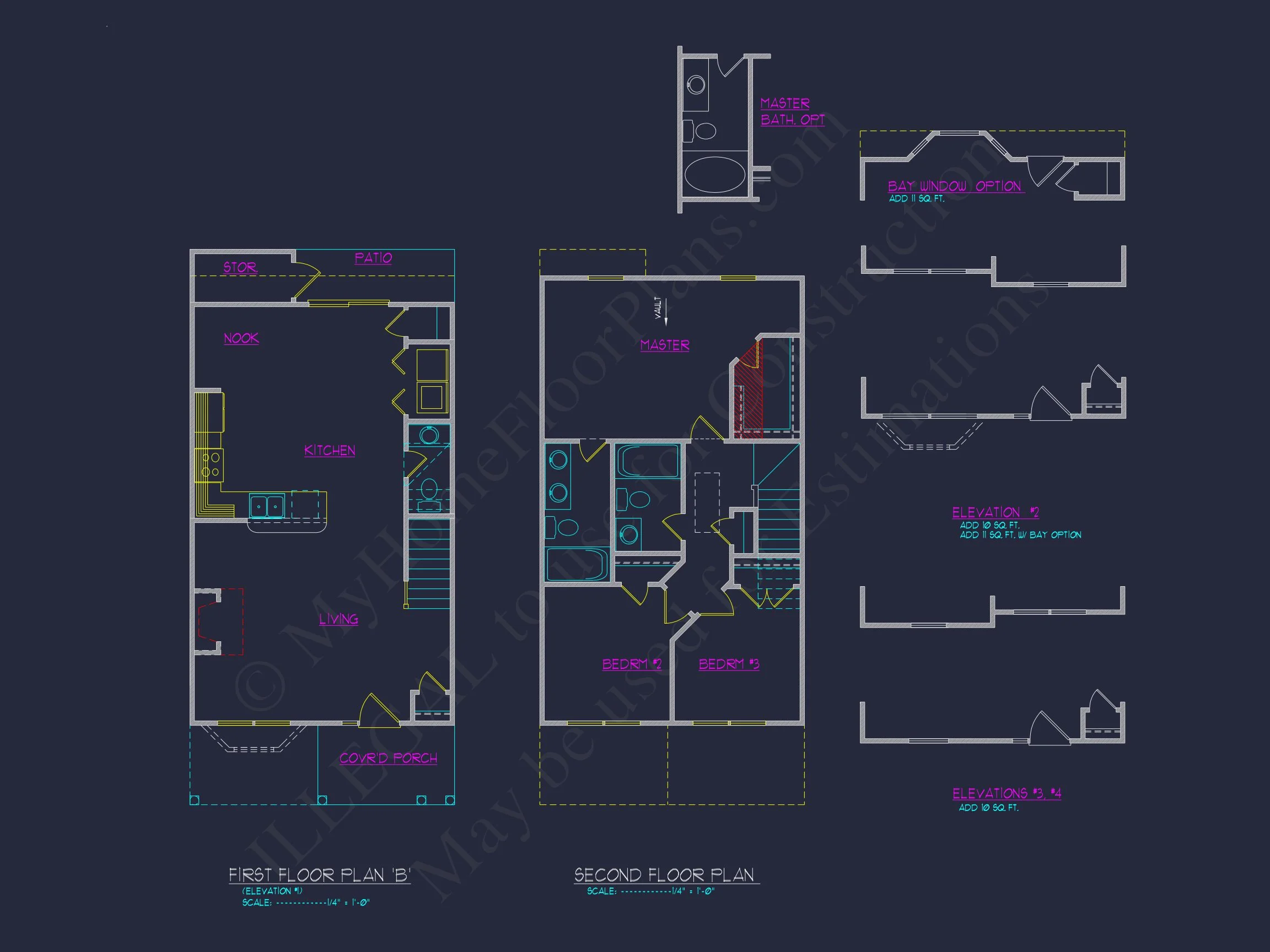 Modern Craftsman house Plan with 2-Story Design and Open Floor Plan