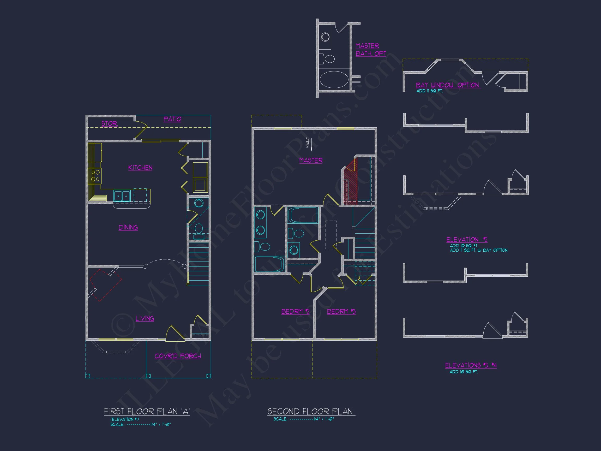 Modern Craftsman house Plan with 2-Story Design and Open Floor Plan
