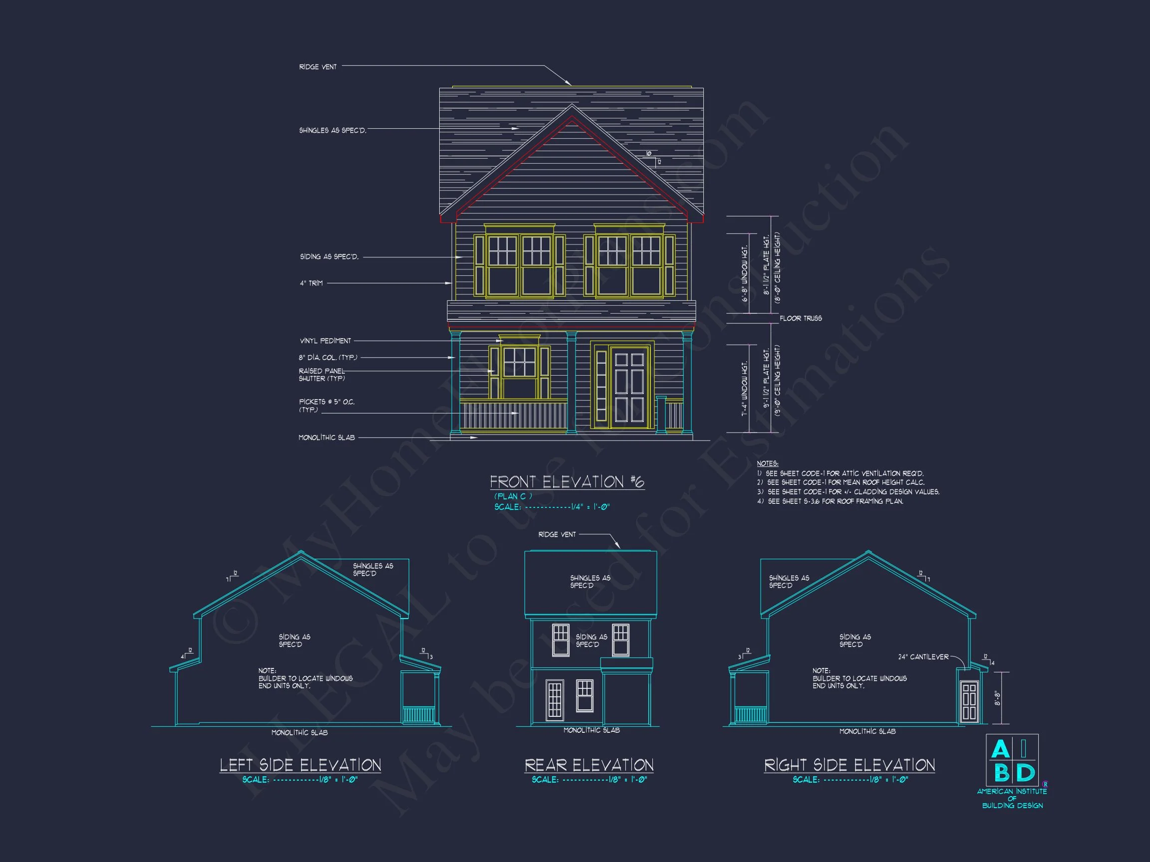 Modern Craftsman house Plan with 2-Story Design and Open Floor Plan