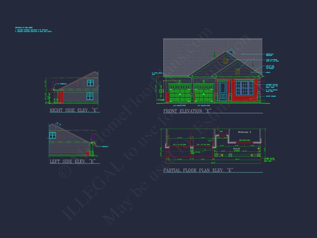 Craftsman house Plan with 1.5 Stories, CAD Blueprints & Modern Design