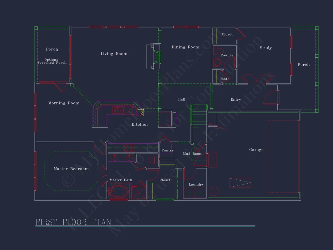 Craftsman house Plan with 1.5 Stories, CAD Blueprints & Modern Design