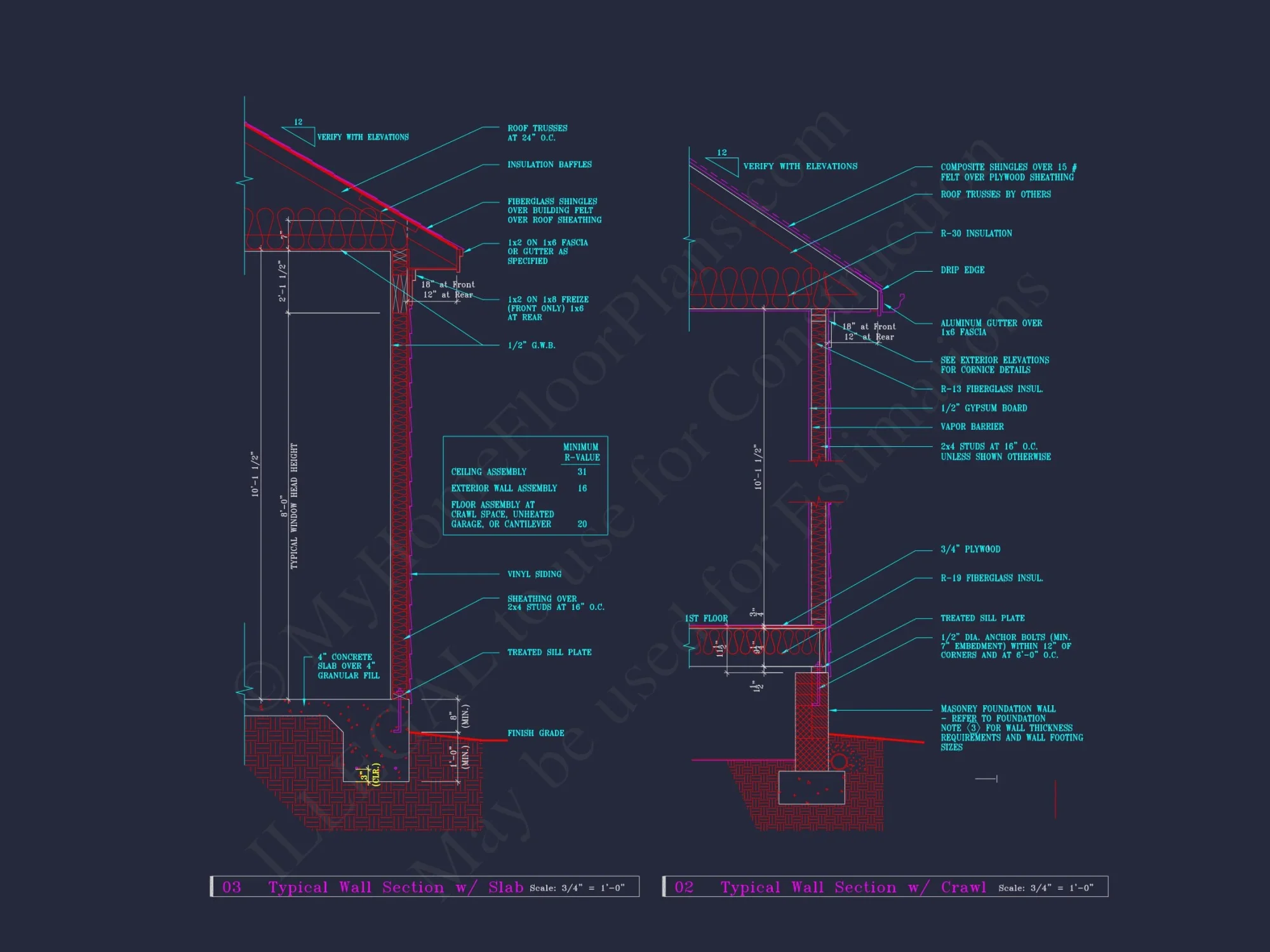 Classic Suburban house Plan: Detailed Floor Blueprint & CAD Design