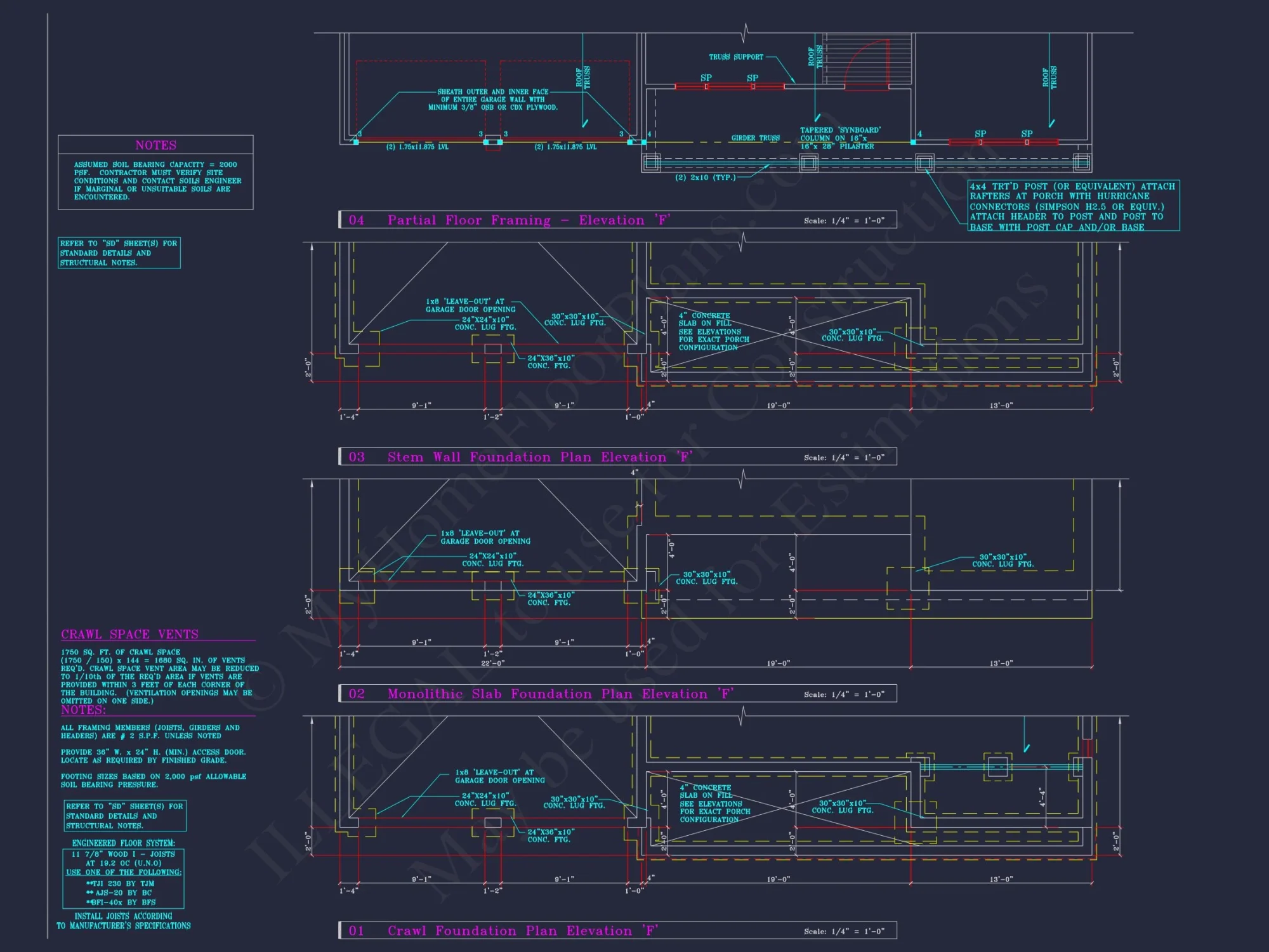 Classic Suburban house Plan: Detailed Floor Blueprint & CAD Design
