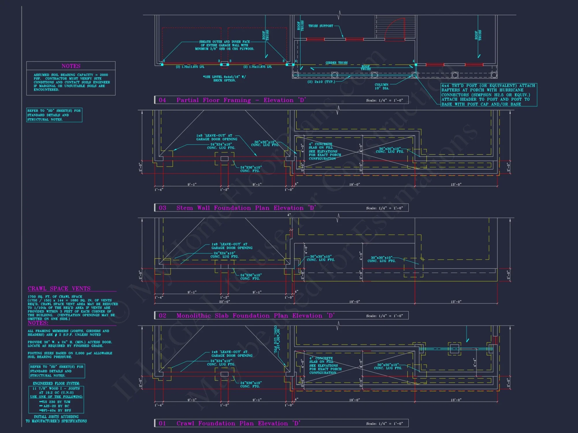 Classic Suburban house Plan: Detailed Floor Blueprint & CAD Design