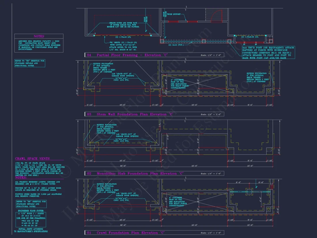 Classic Suburban house Plan: Detailed Floor Blueprint & CAD Design
