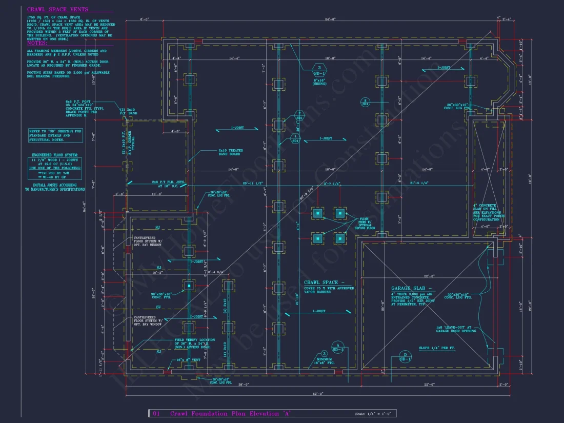Classic Suburban house Plan: Detailed Floor Blueprint & CAD Design