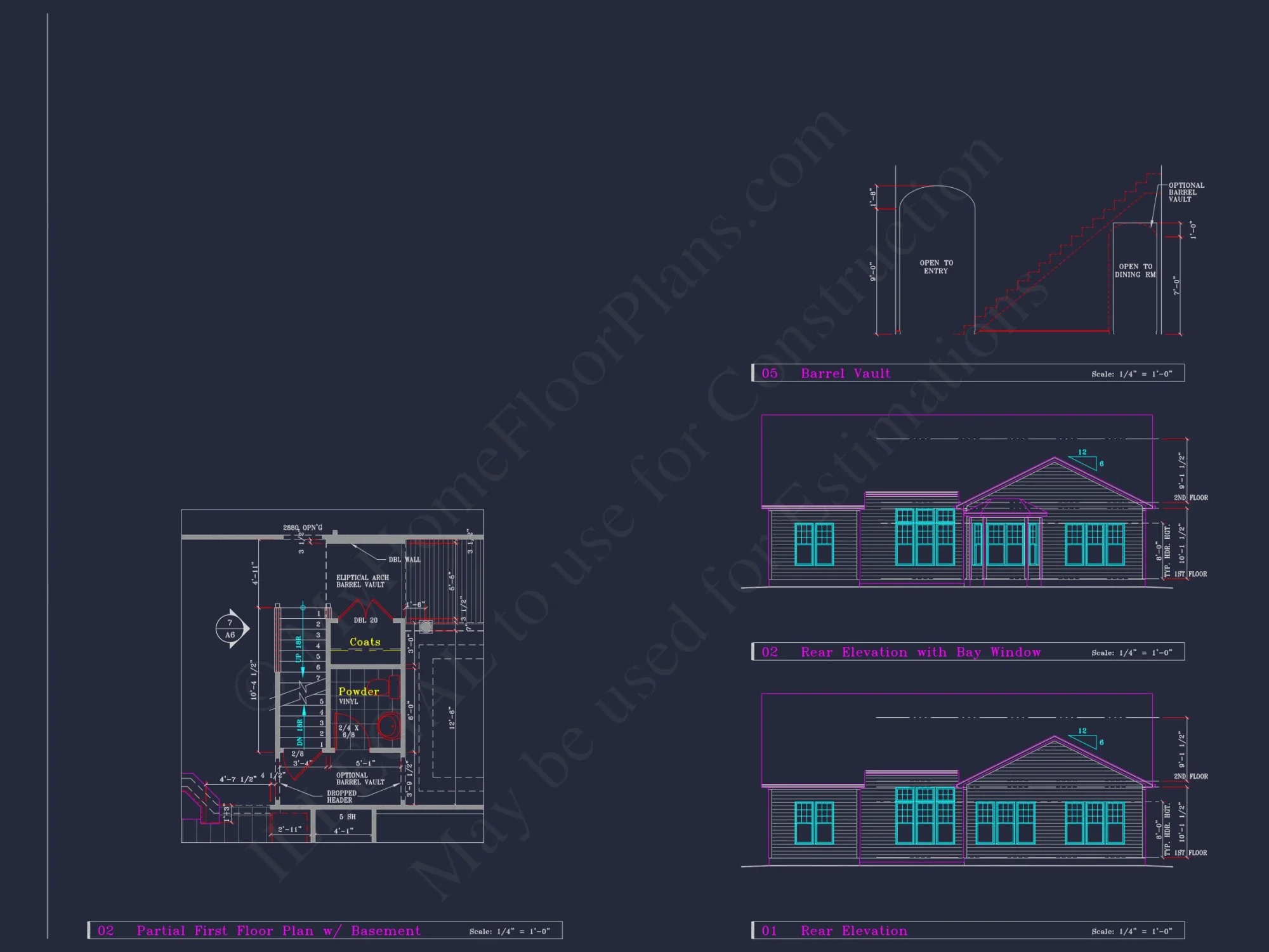 Classic Suburban house Plan: Detailed Floor Blueprint & CAD Design