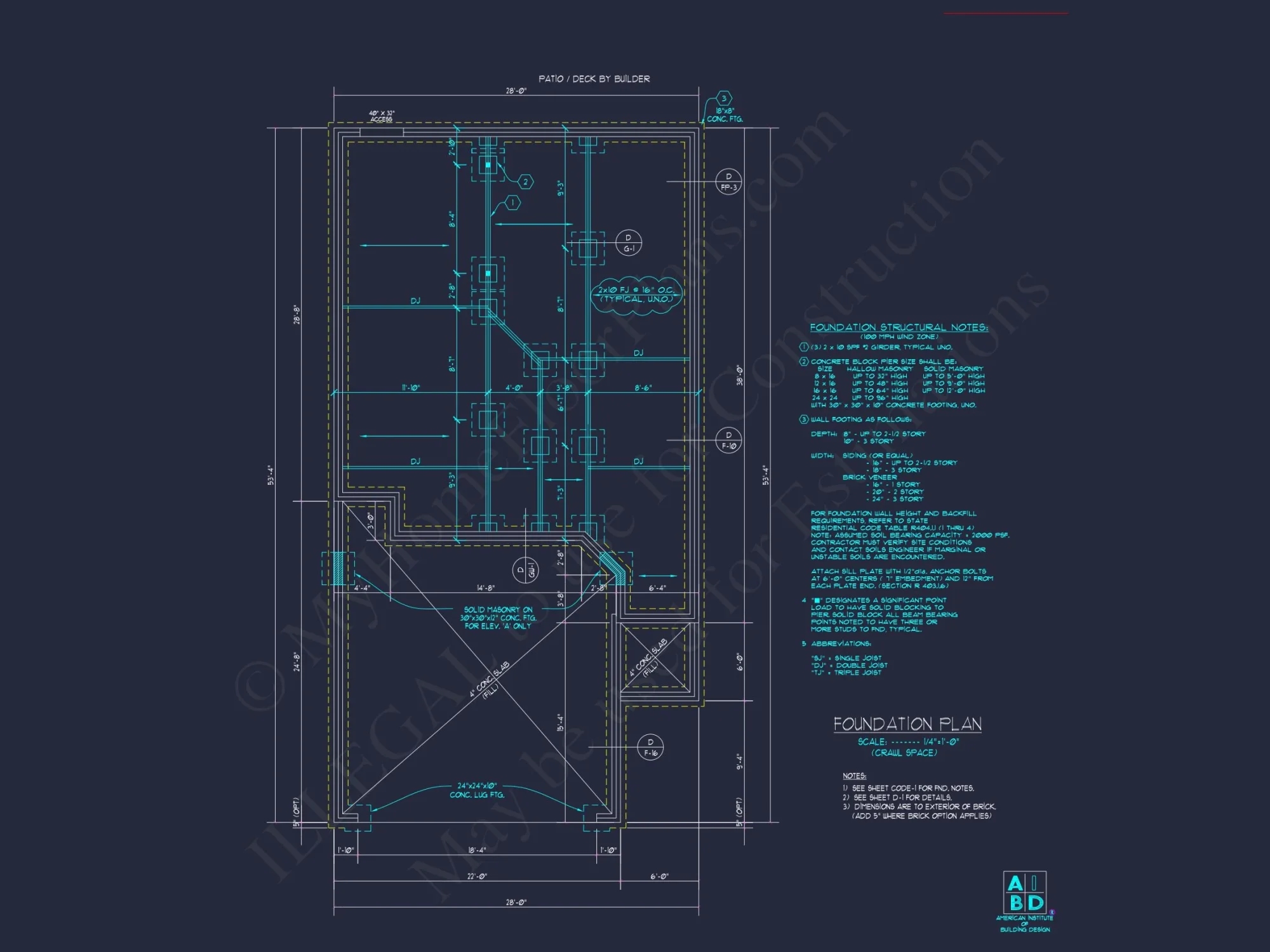 Craftsman house Plan with 2 Floors and CAD Blueprint Designs