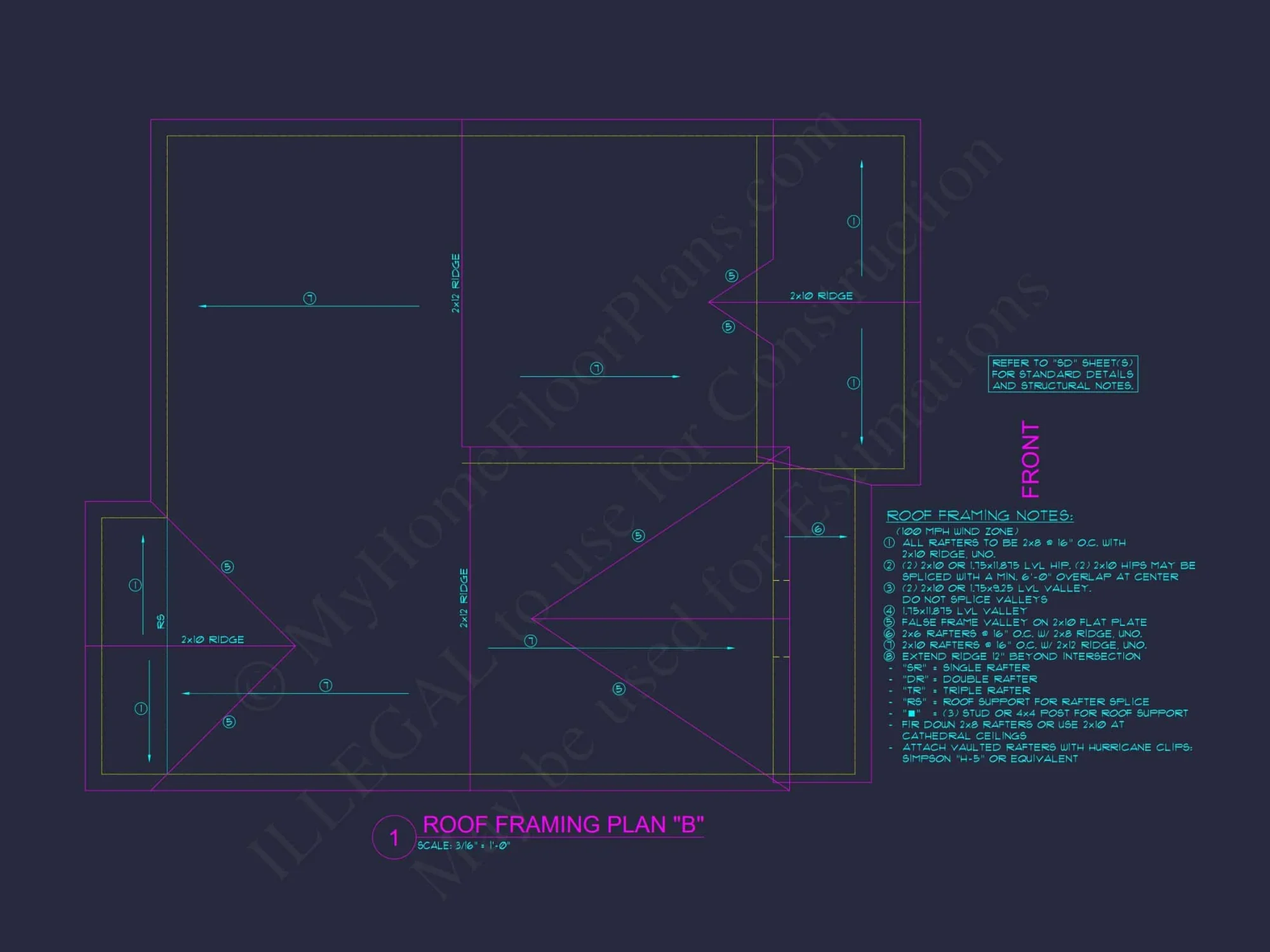 Elegant house Plan with 2-Story CAD Floor Designs and Blueprint
