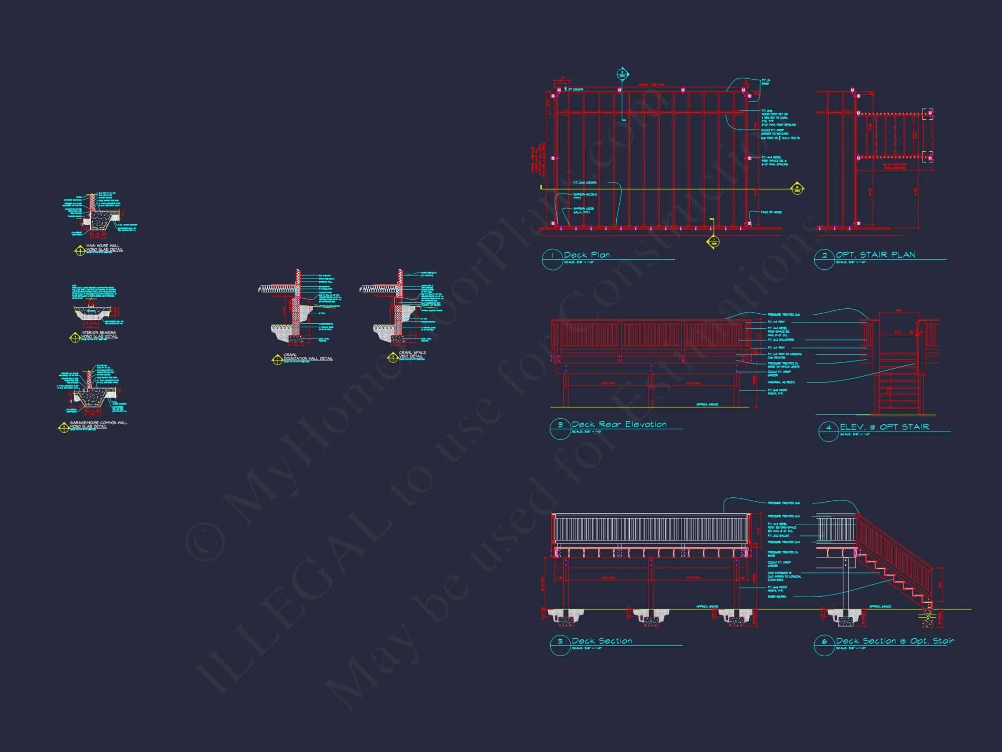 Elegant house Plan with 2-Story CAD Floor Designs and Blueprint