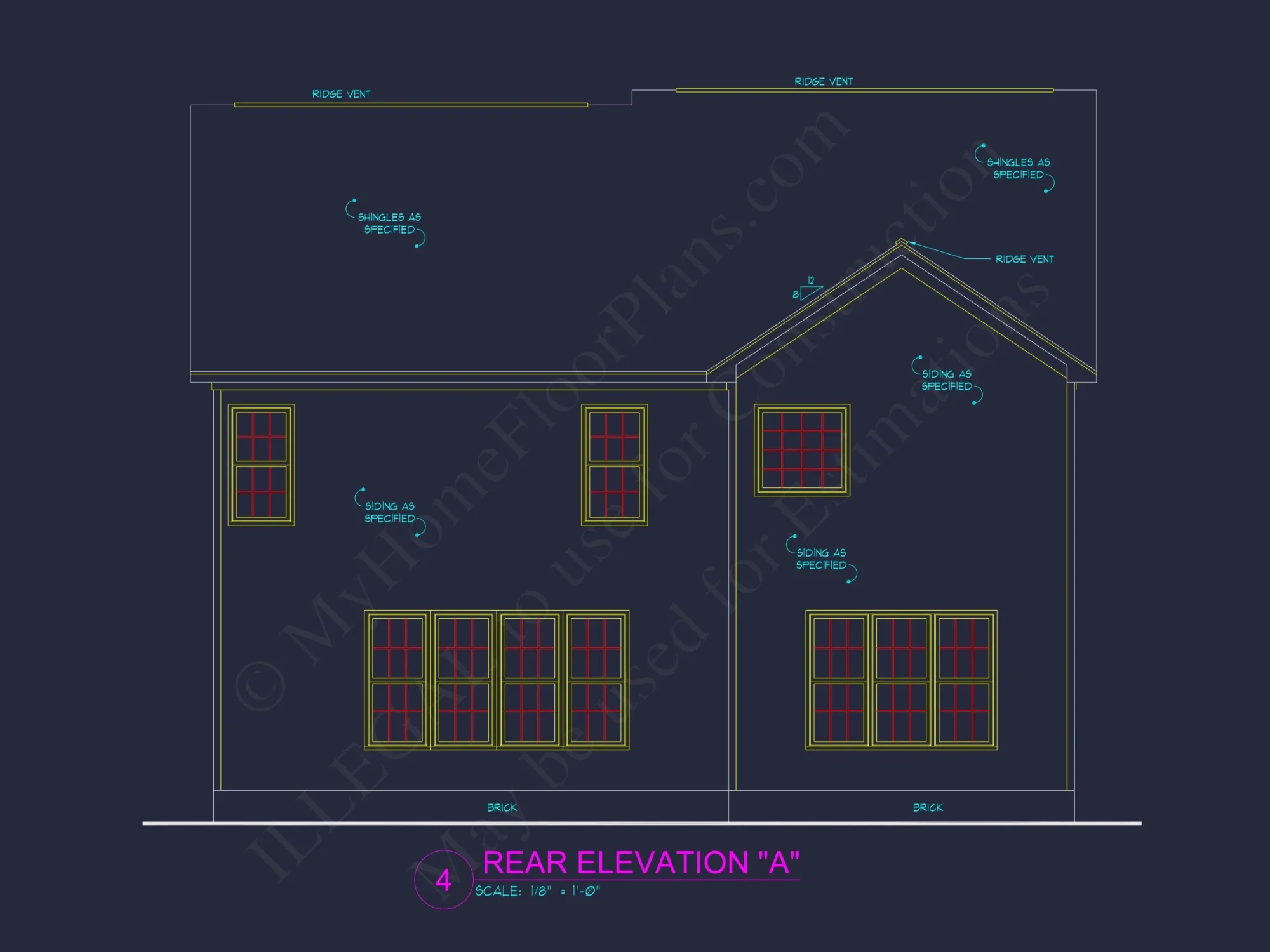Elegant house Plan with 2-Story CAD Floor Designs and Blueprint