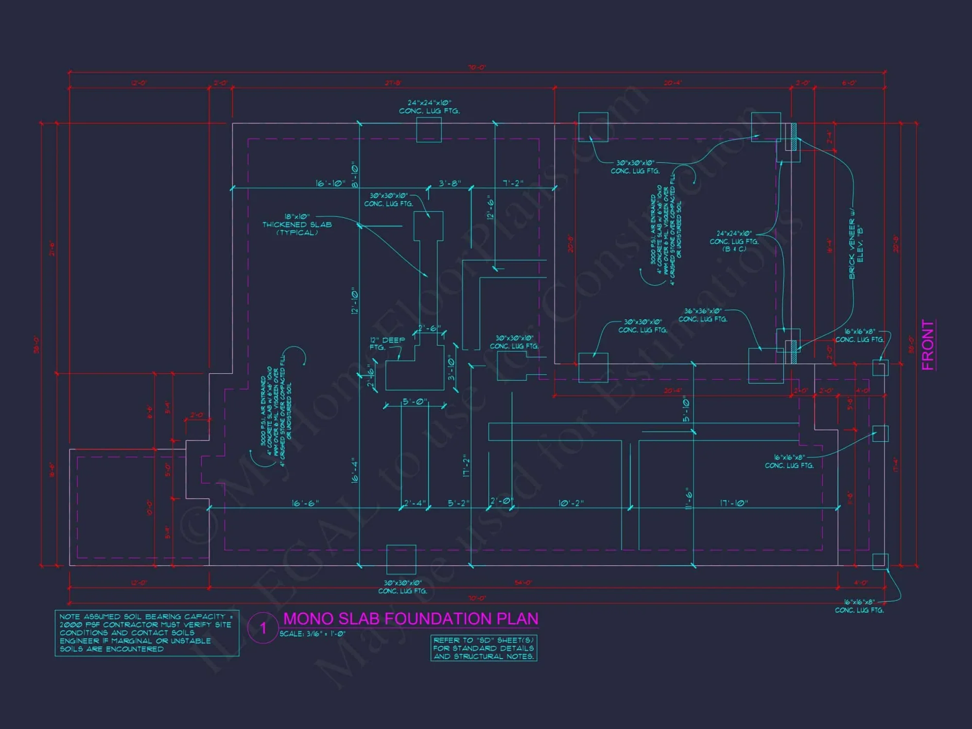 Dream house Plan: 2-Story Blueprint with 4 Beds and 2.5 Baths