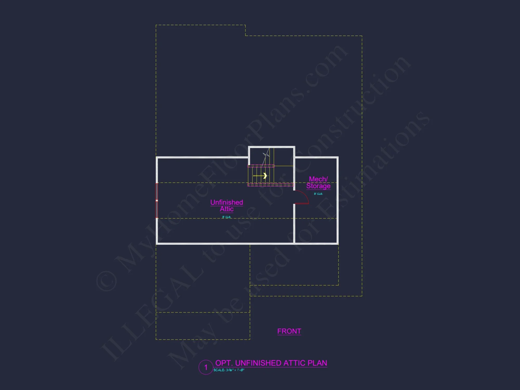 Dream house Plan: 2-Story Blueprint with 4 Beds and 2.5 Baths