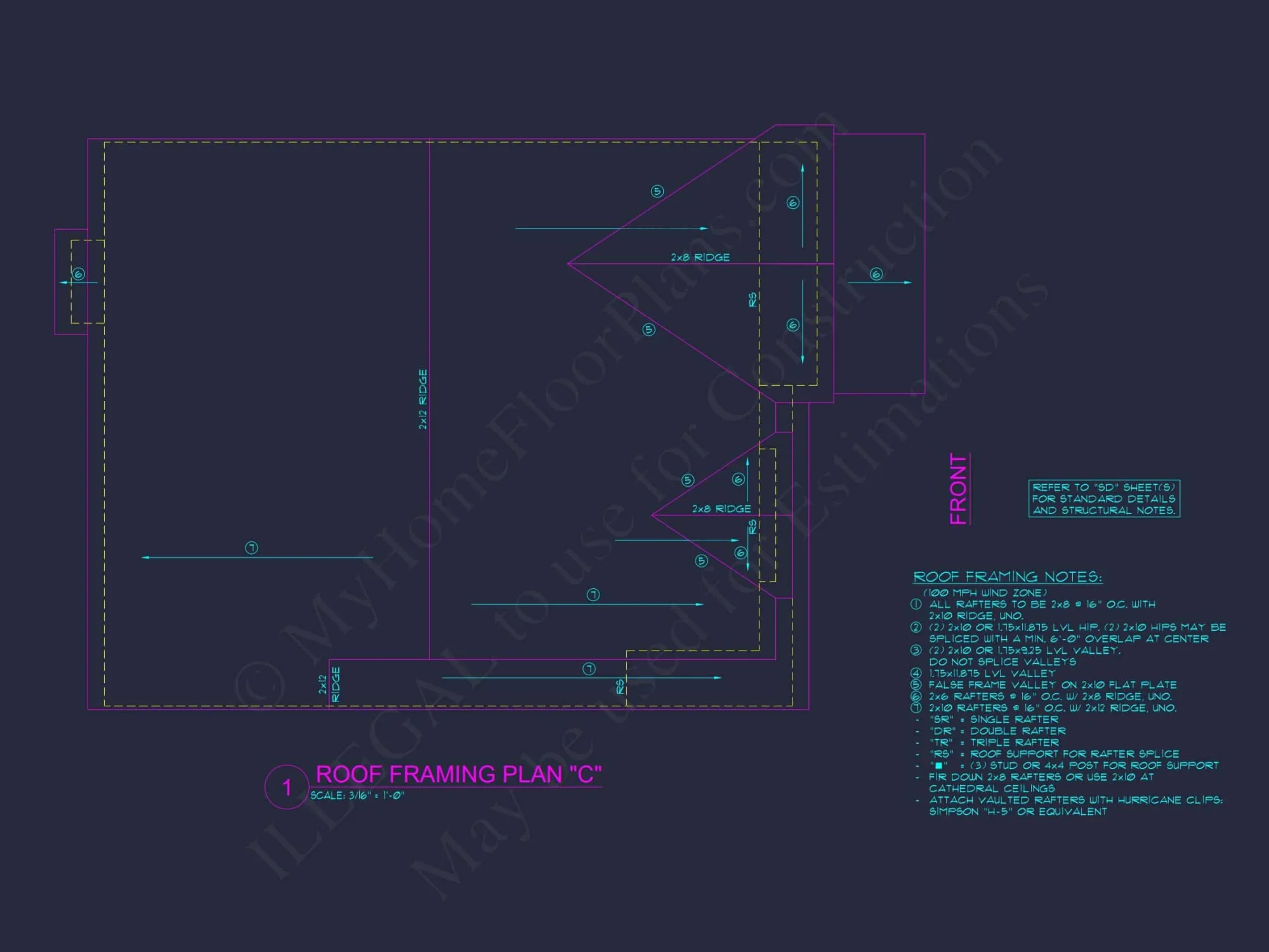 Two-Story house Plan with 4 Bedrooms, 2.5 Baths, and Open Floor Plan