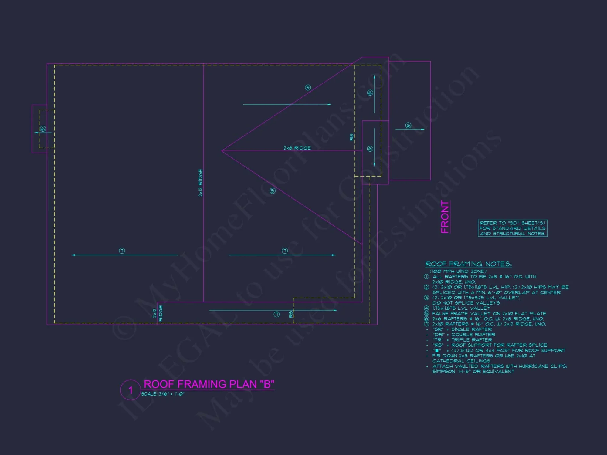 Two-Story house Plan with 4 Bedrooms, 2.5 Baths, and Open Floor Plan
