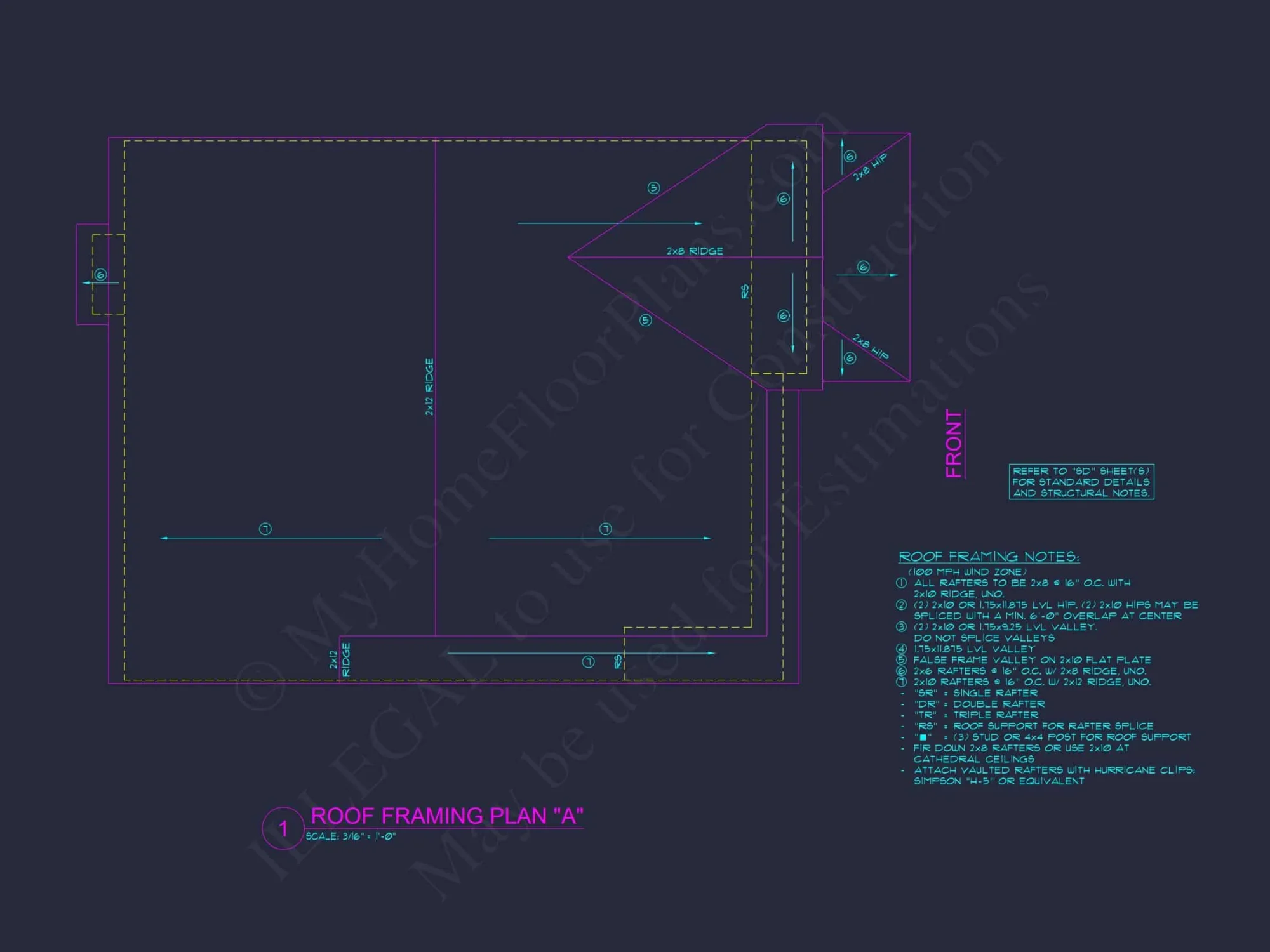 Two-Story house Plan with 4 Bedrooms, 2.5 Baths, and Open Floor Plan
