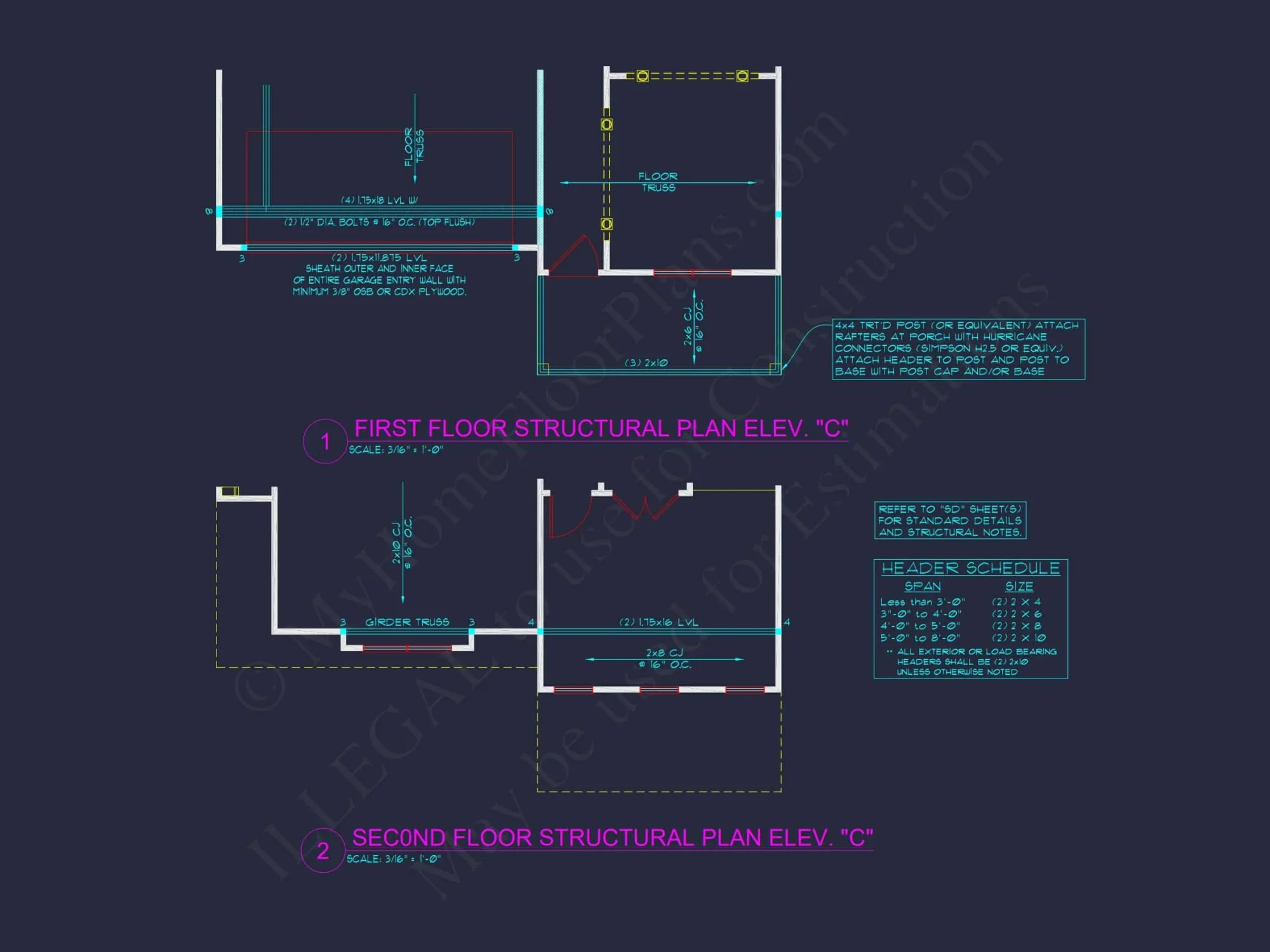 Two-Story house Plan with 4 Bedrooms, 2.5 Baths, and Open Floor Plan