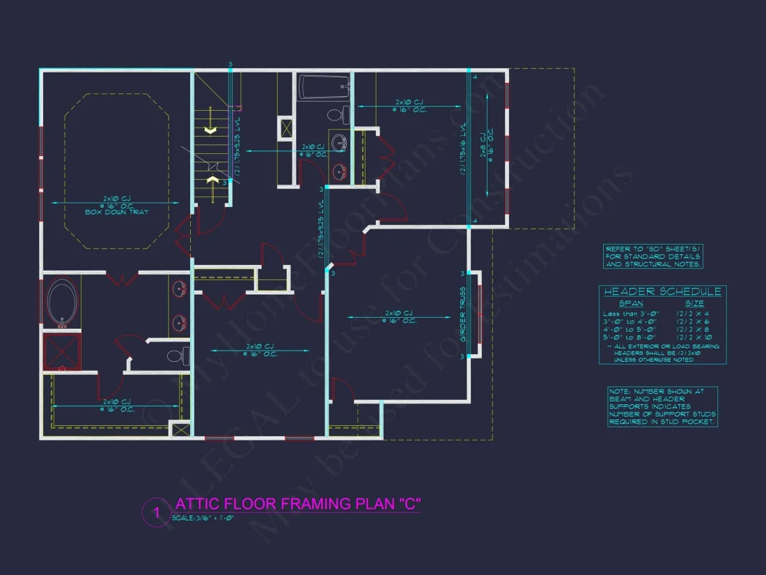 Two-Story house Plan with 4 Bedrooms, 2.5 Baths, and Open Floor Plan