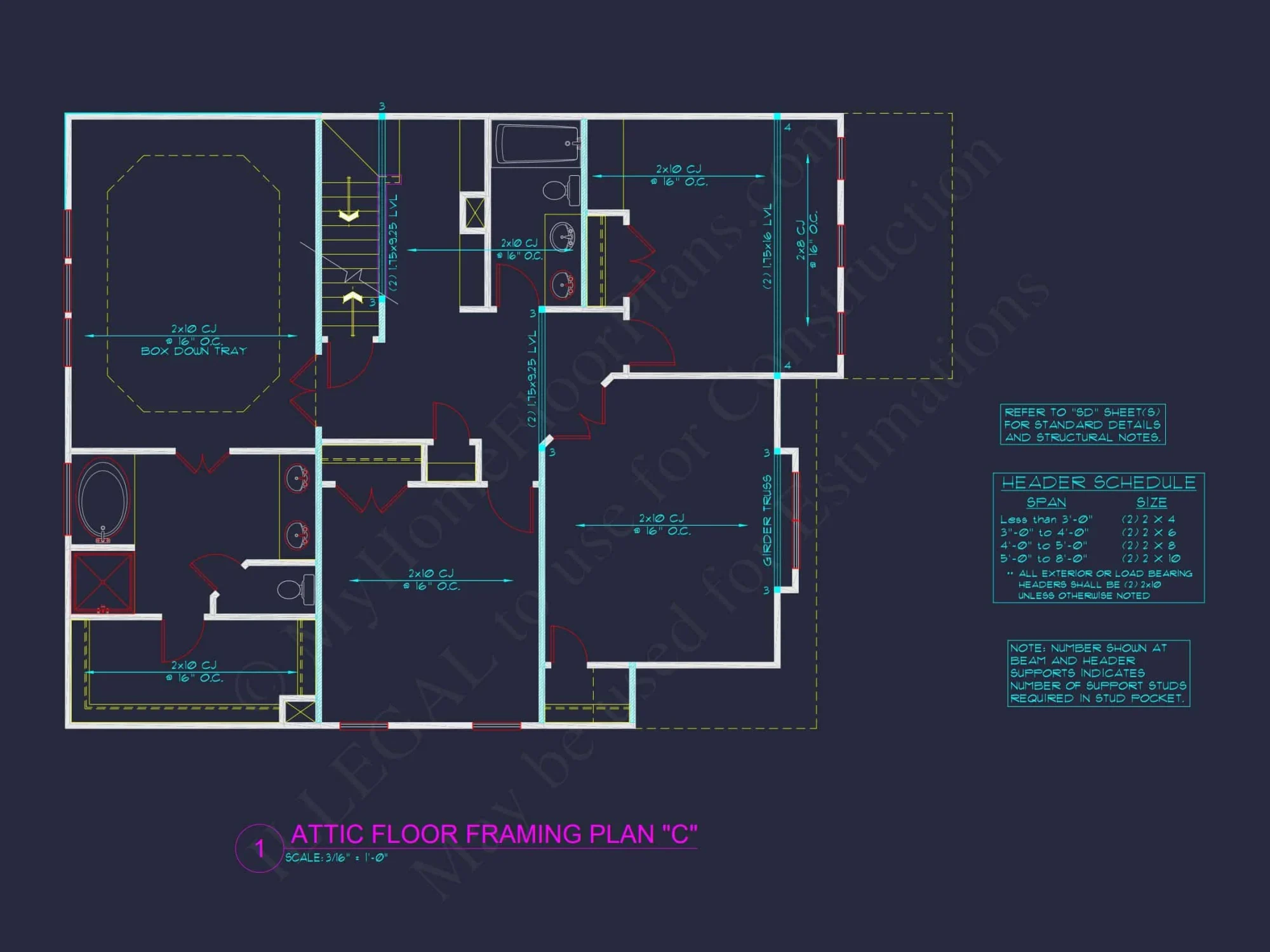 Two-Story house Plan with 4 Bedrooms, 2.5 Baths, and Open Floor Plan