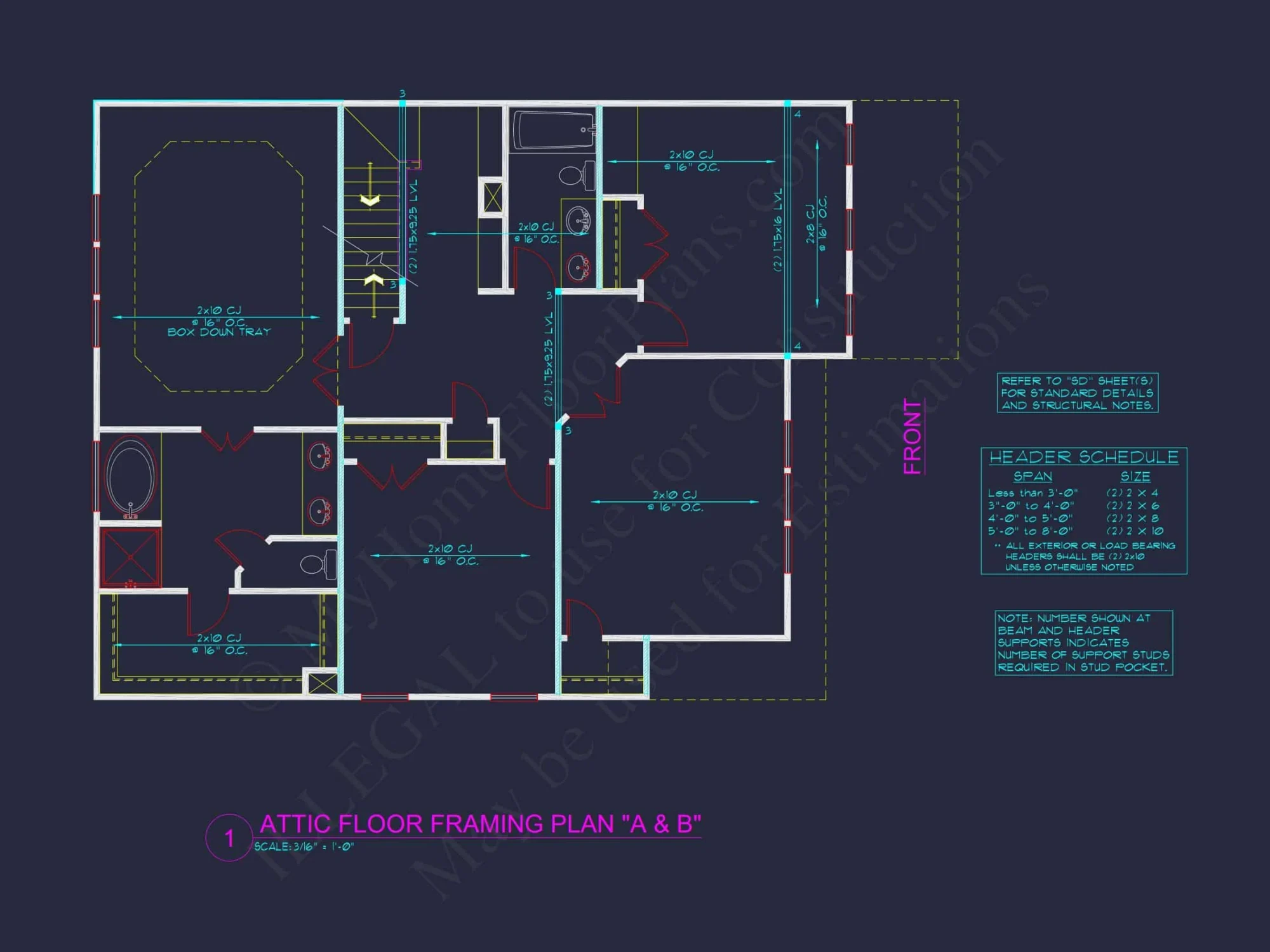 Two-Story house Plan with 4 Bedrooms, 2.5 Baths, and Open Floor Plan