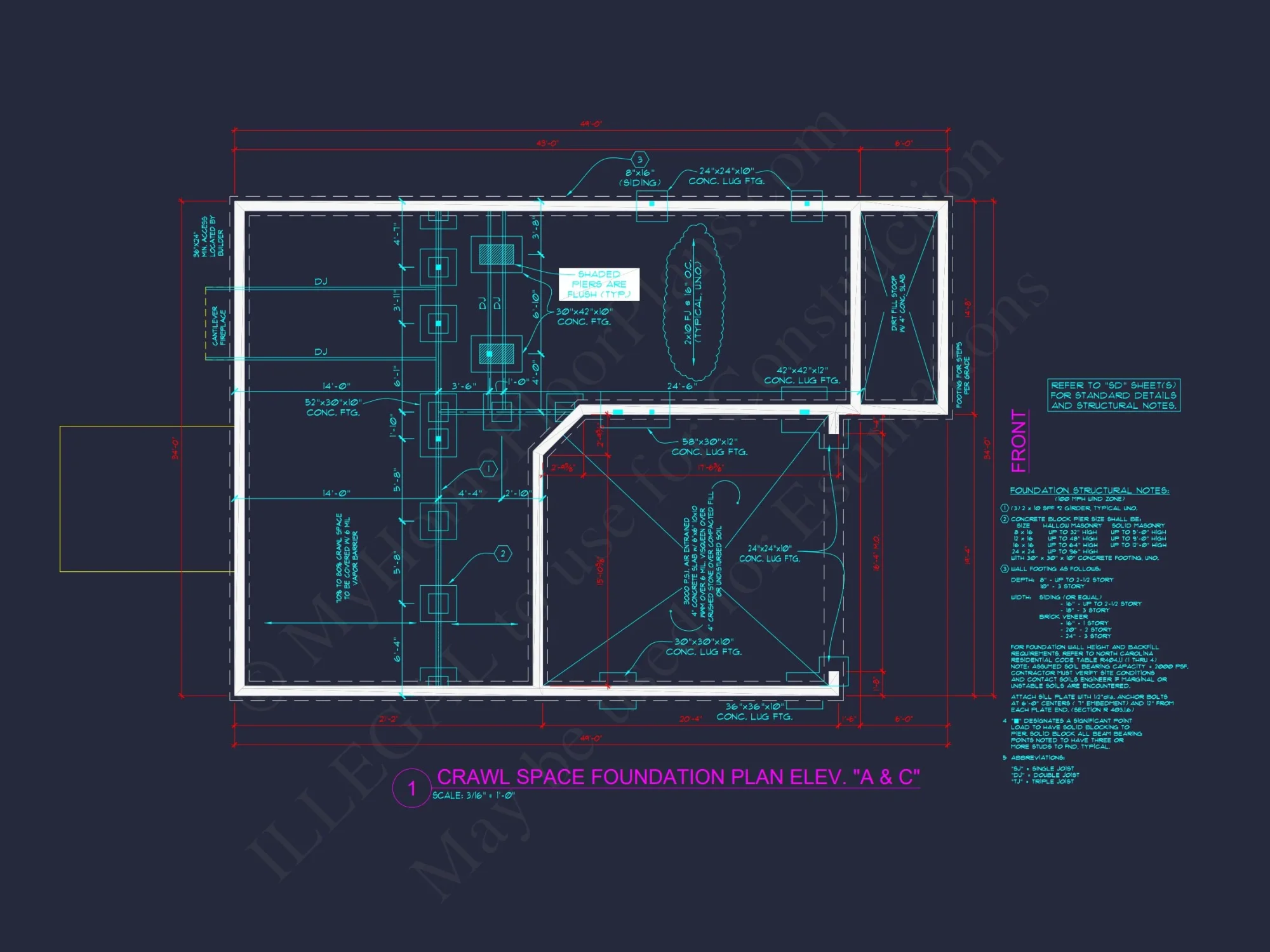 Two-Story house Plan with 4 Bedrooms, 2.5 Baths, and Open Floor Plan