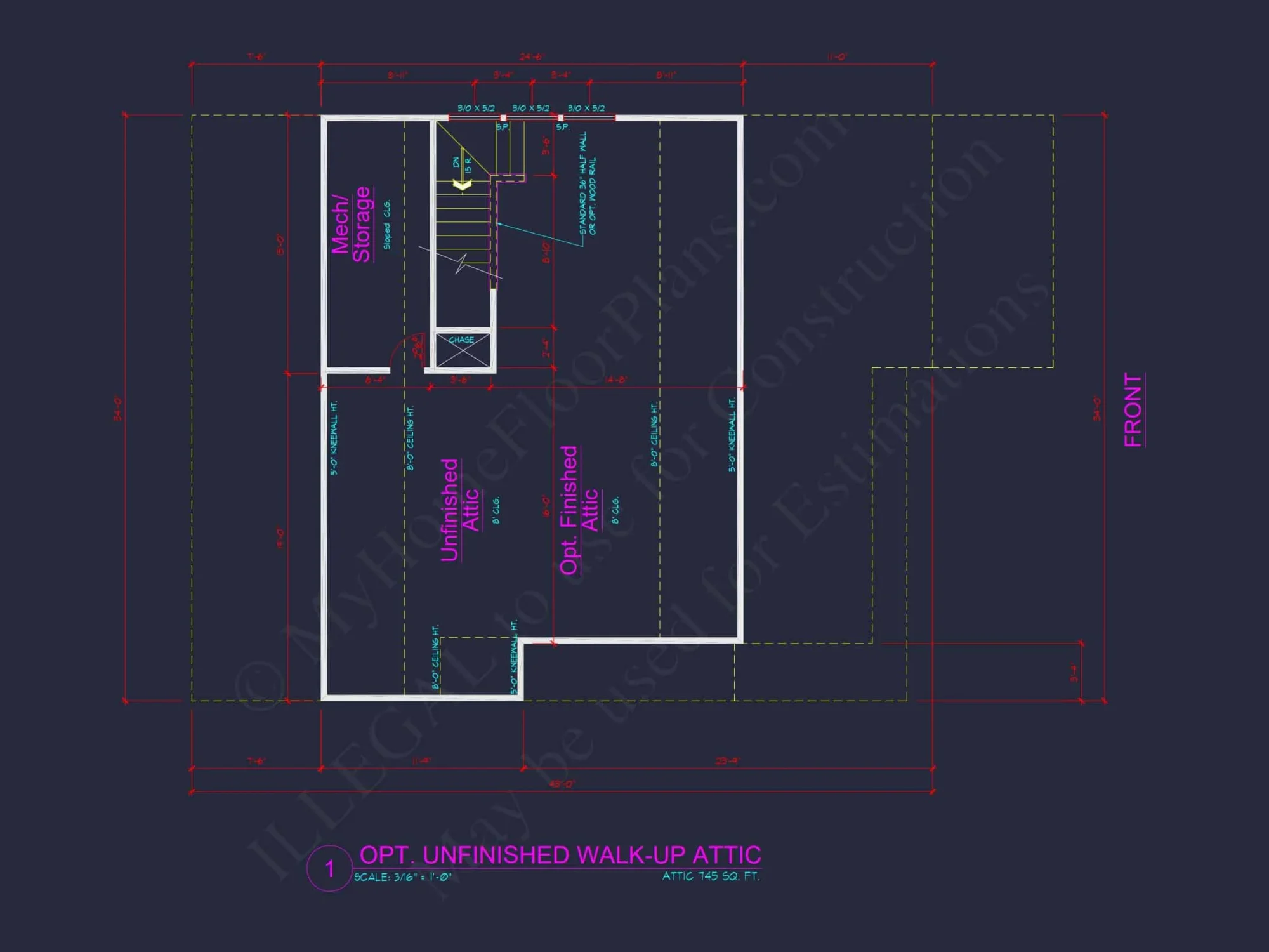 Two-Story house Plan with 4 Bedrooms, 2.5 Baths, and Open Floor Plan
