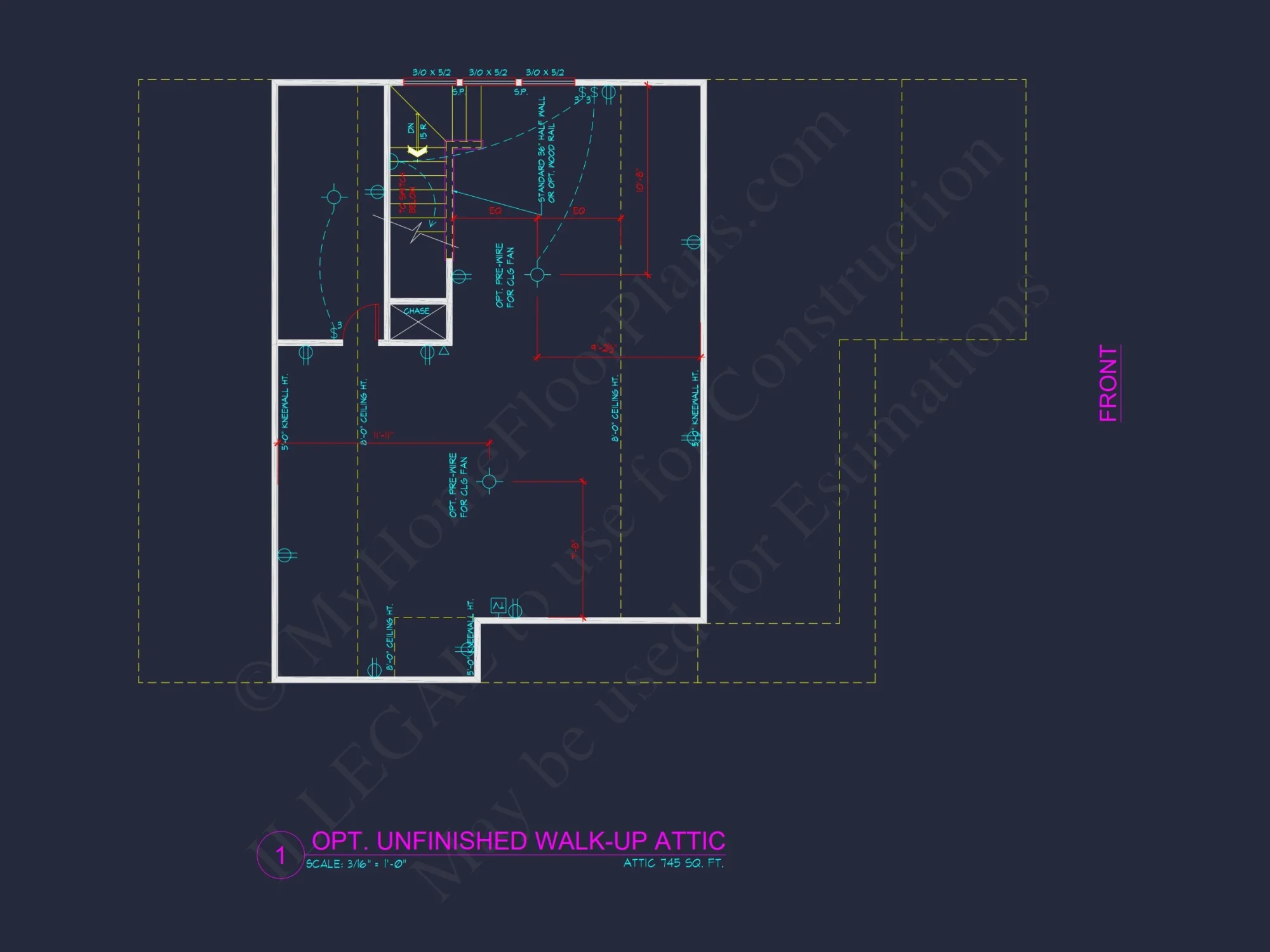 Two-Story house Plan with 4 Bedrooms, 2.5 Baths, and Open Floor Plan