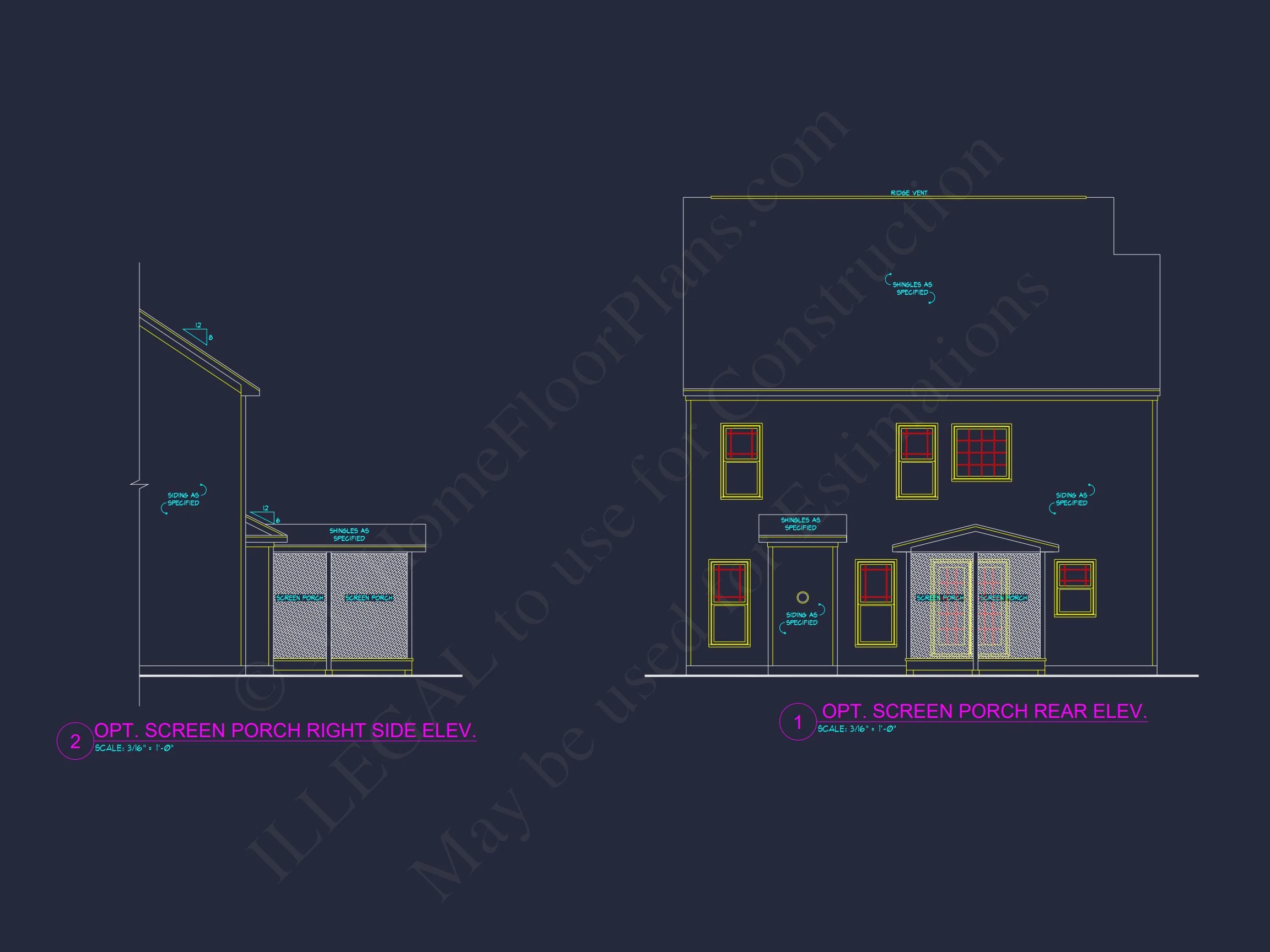 Two-Story house Plan with 4 Bedrooms, 2.5 Baths, and Open Floor Plan