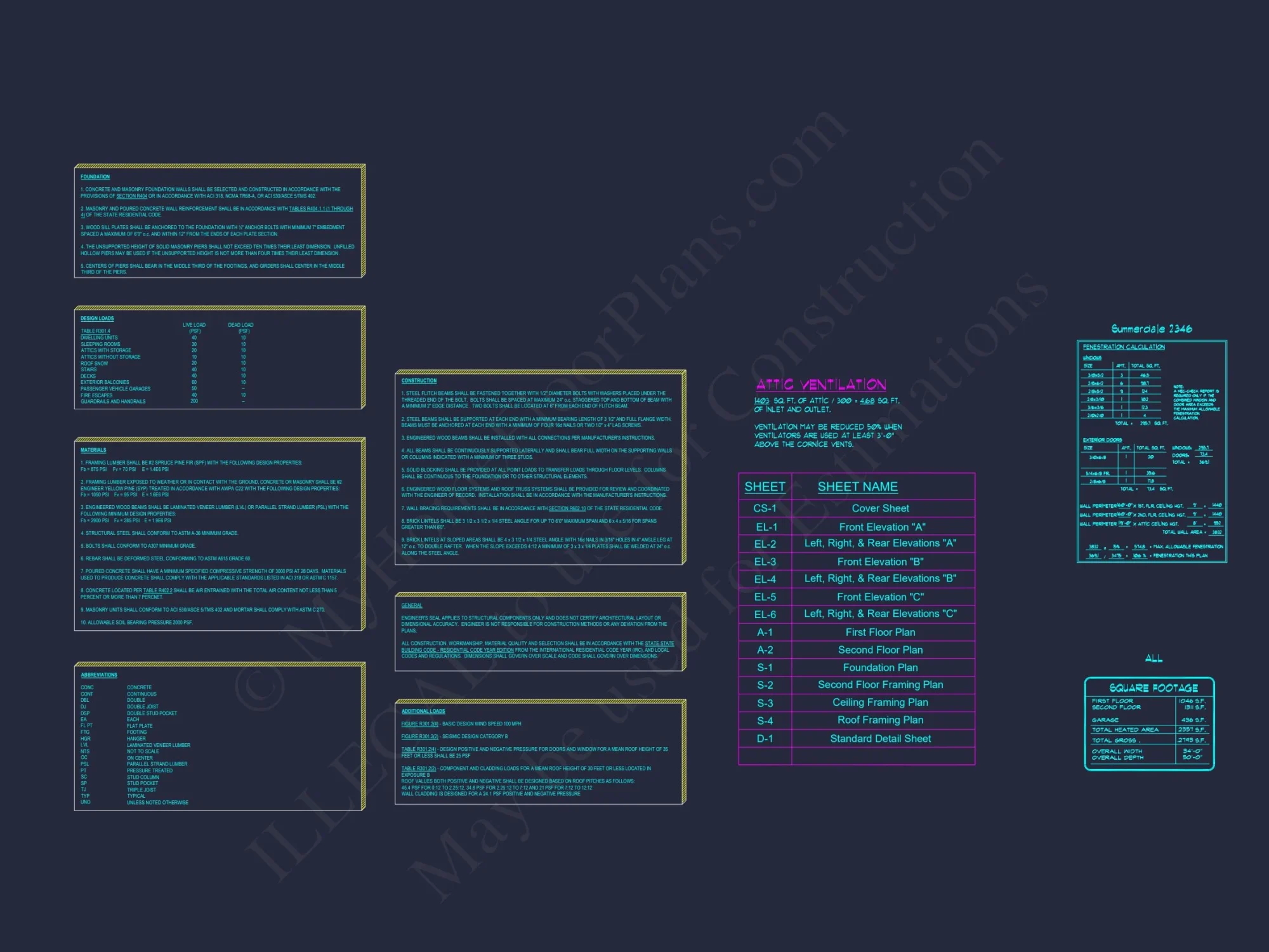 Spacious house Plan with CAD Designs & Architectural Blueprint