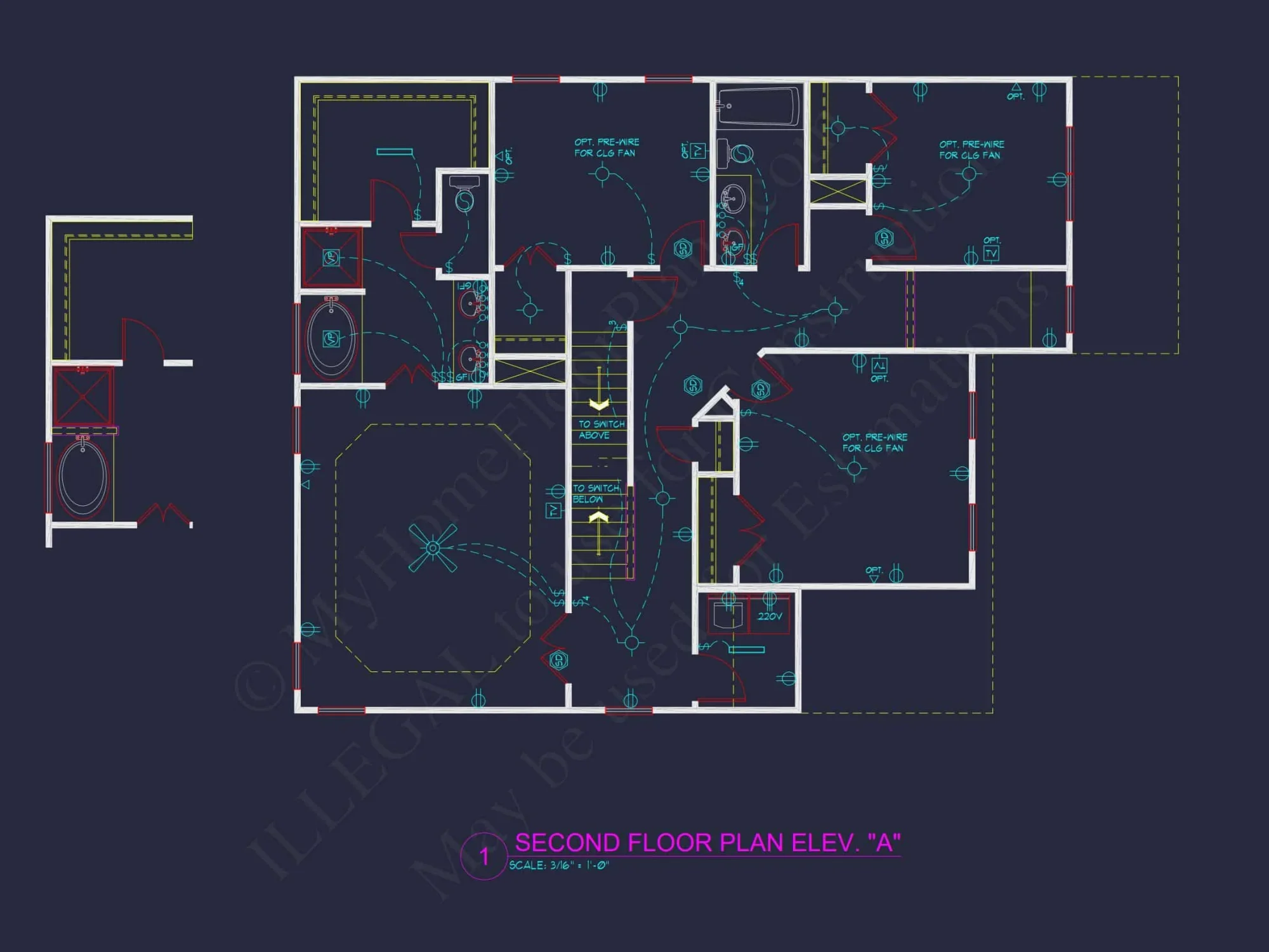 Spacious house Plan with CAD Designs & Architectural Blueprint