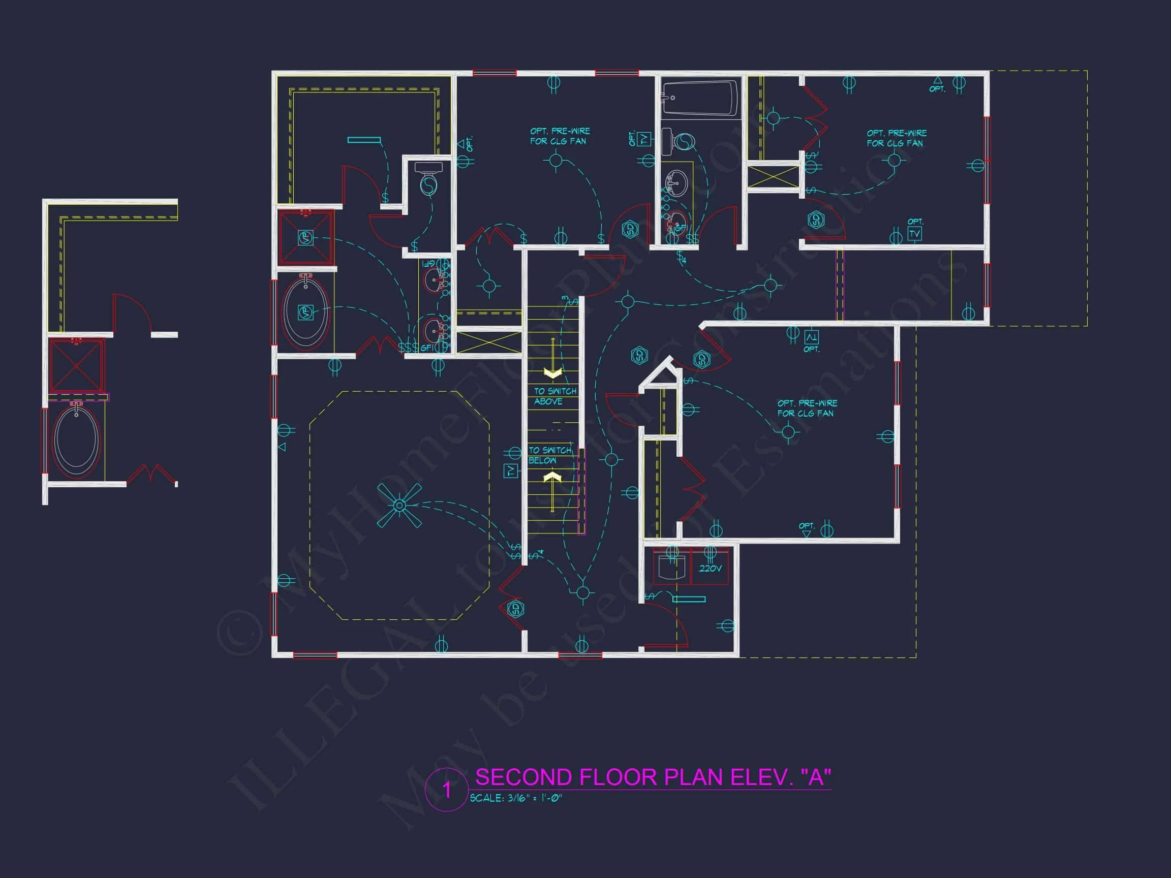 Spacious house Plan with CAD Designs & Architectural Blueprint