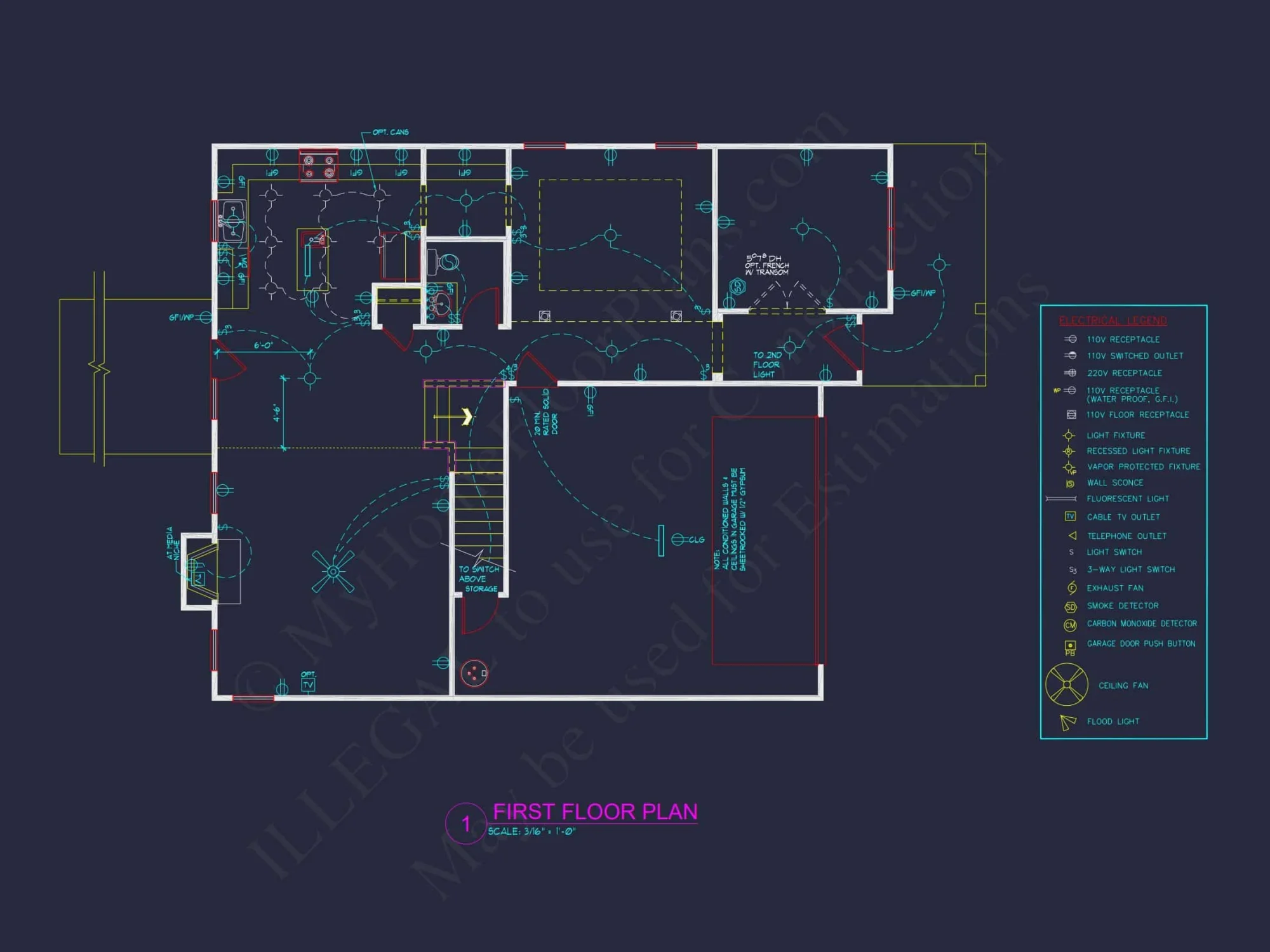 Spacious house Plan with CAD Designs & Architectural Blueprint