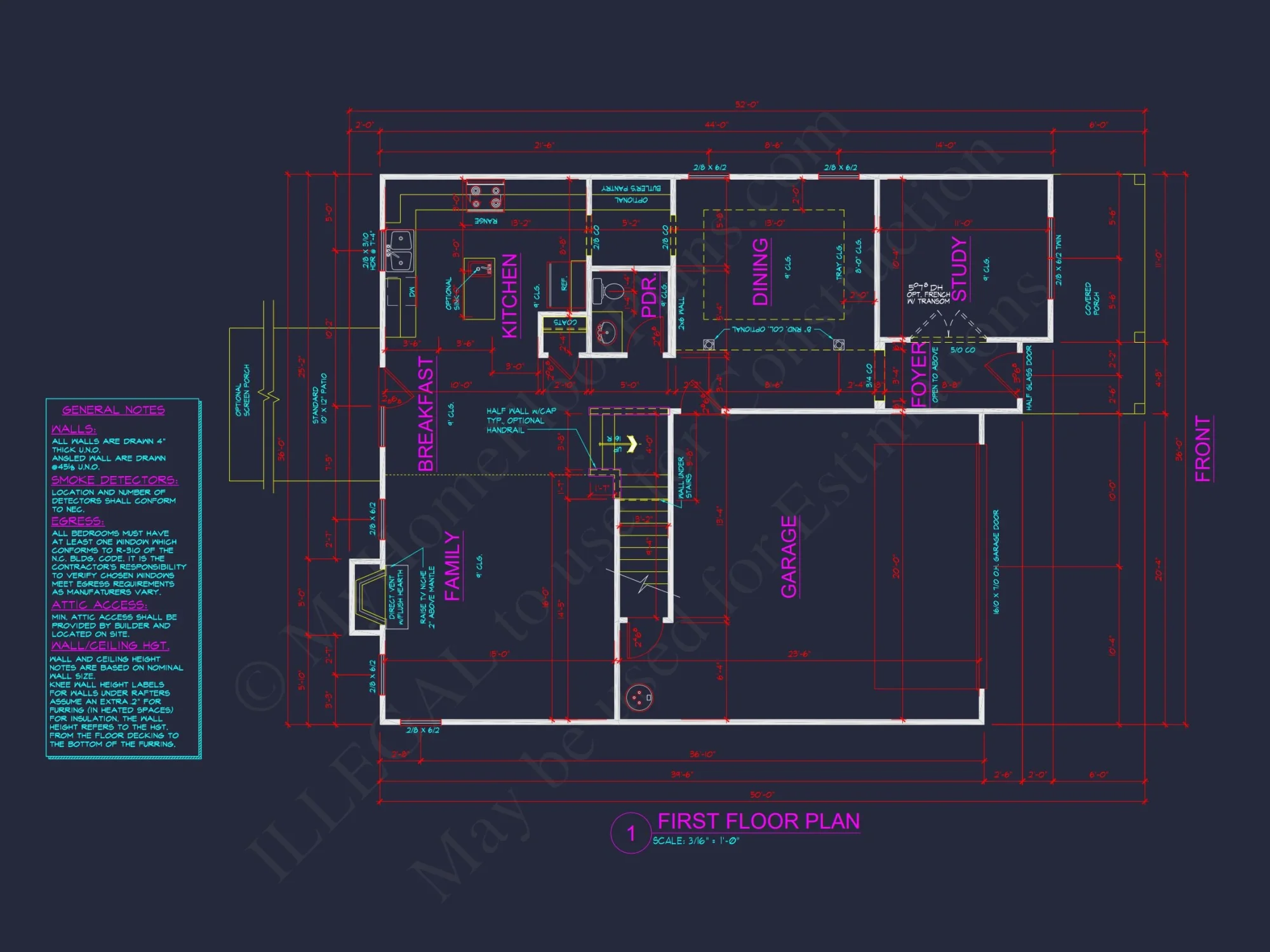 Spacious house Plan with CAD Designs & Architectural Blueprint