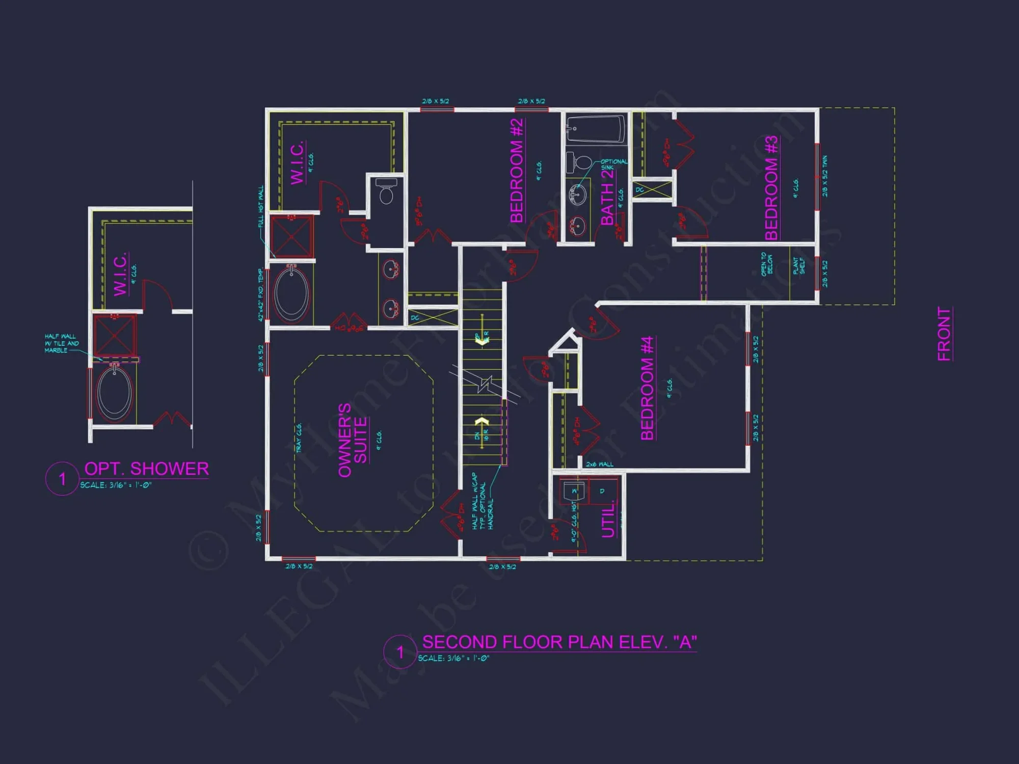 Spacious house Plan with CAD Designs & Architectural Blueprint