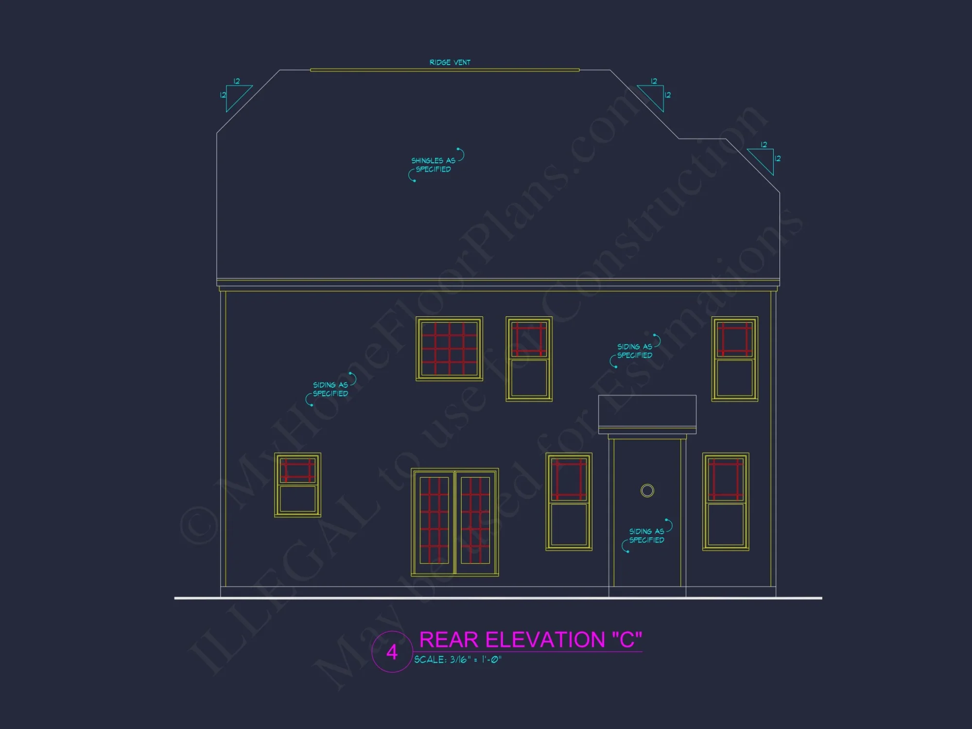 Spacious house Plan with CAD Designs & Architectural Blueprint