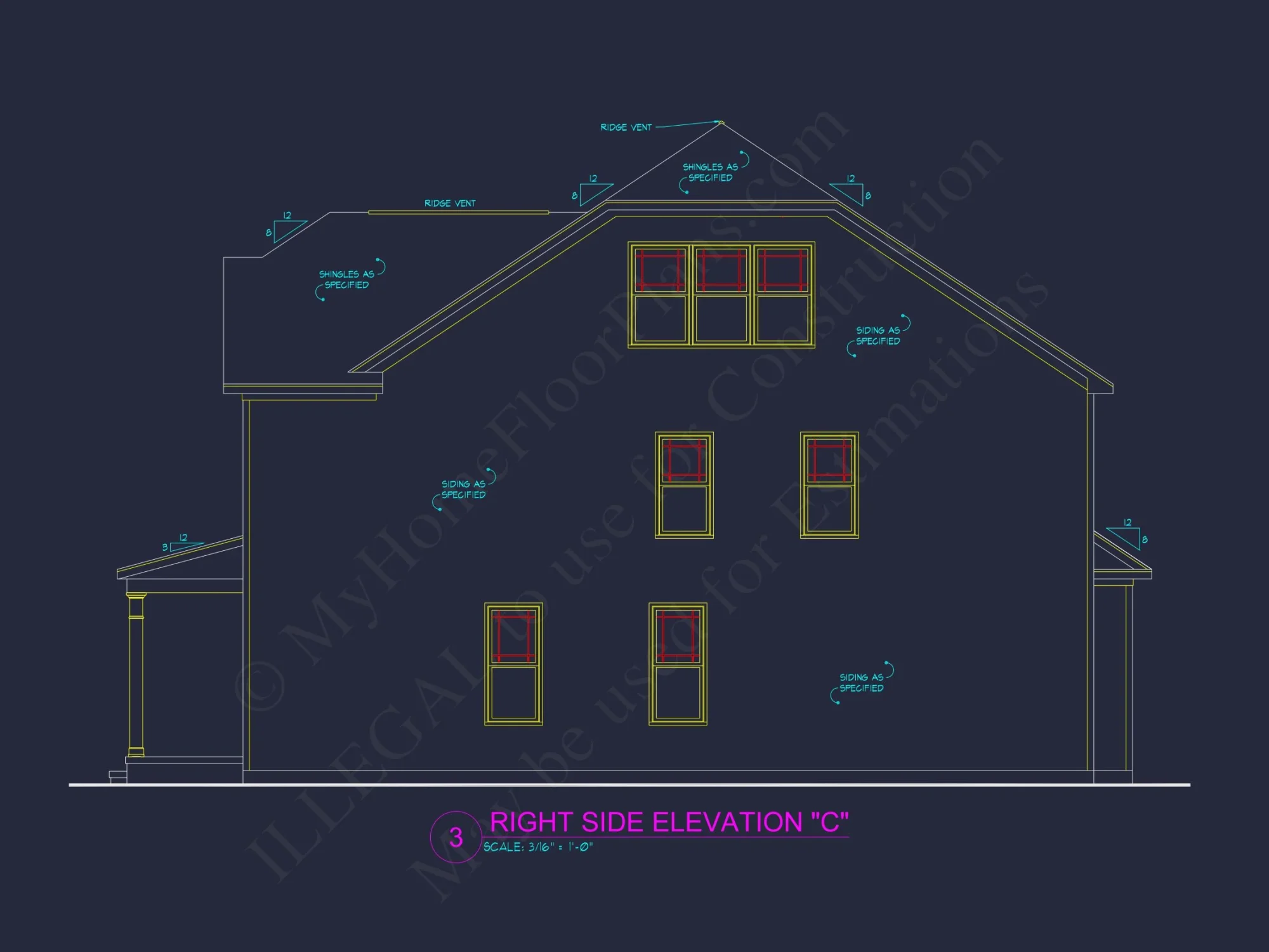 Spacious house Plan with CAD Designs & Architectural Blueprint
