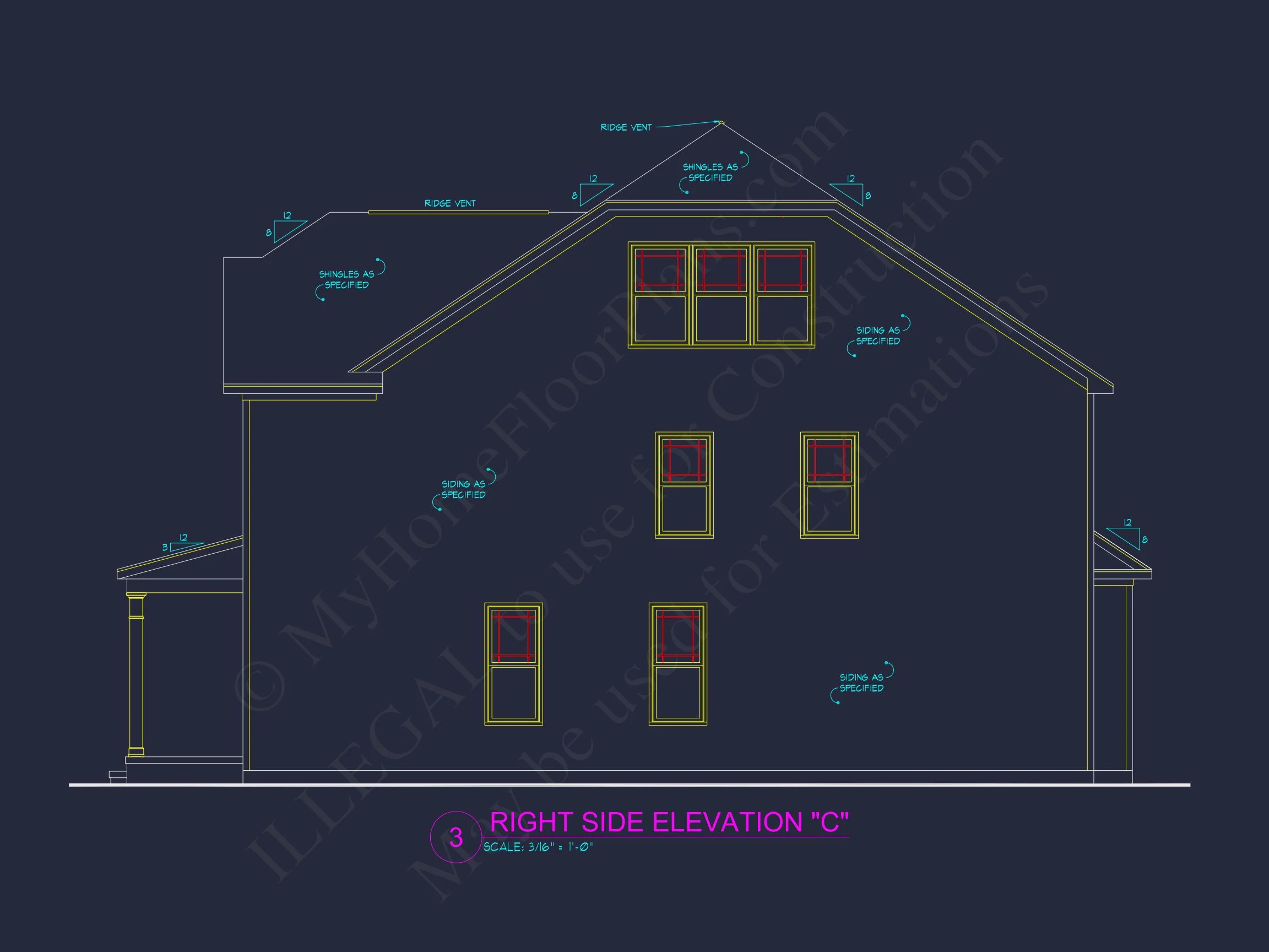 Spacious house Plan with CAD Designs & Architectural Blueprint