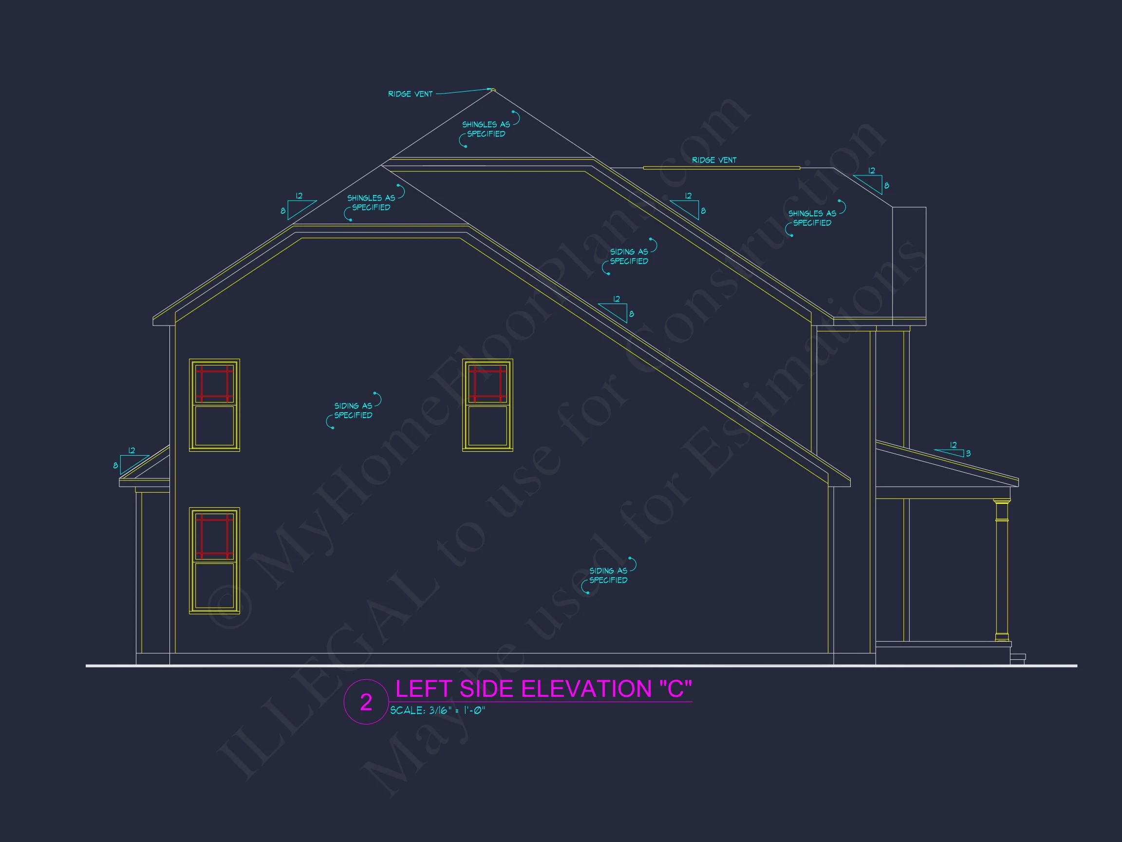 Spacious house Plan with CAD Designs & Architectural Blueprint